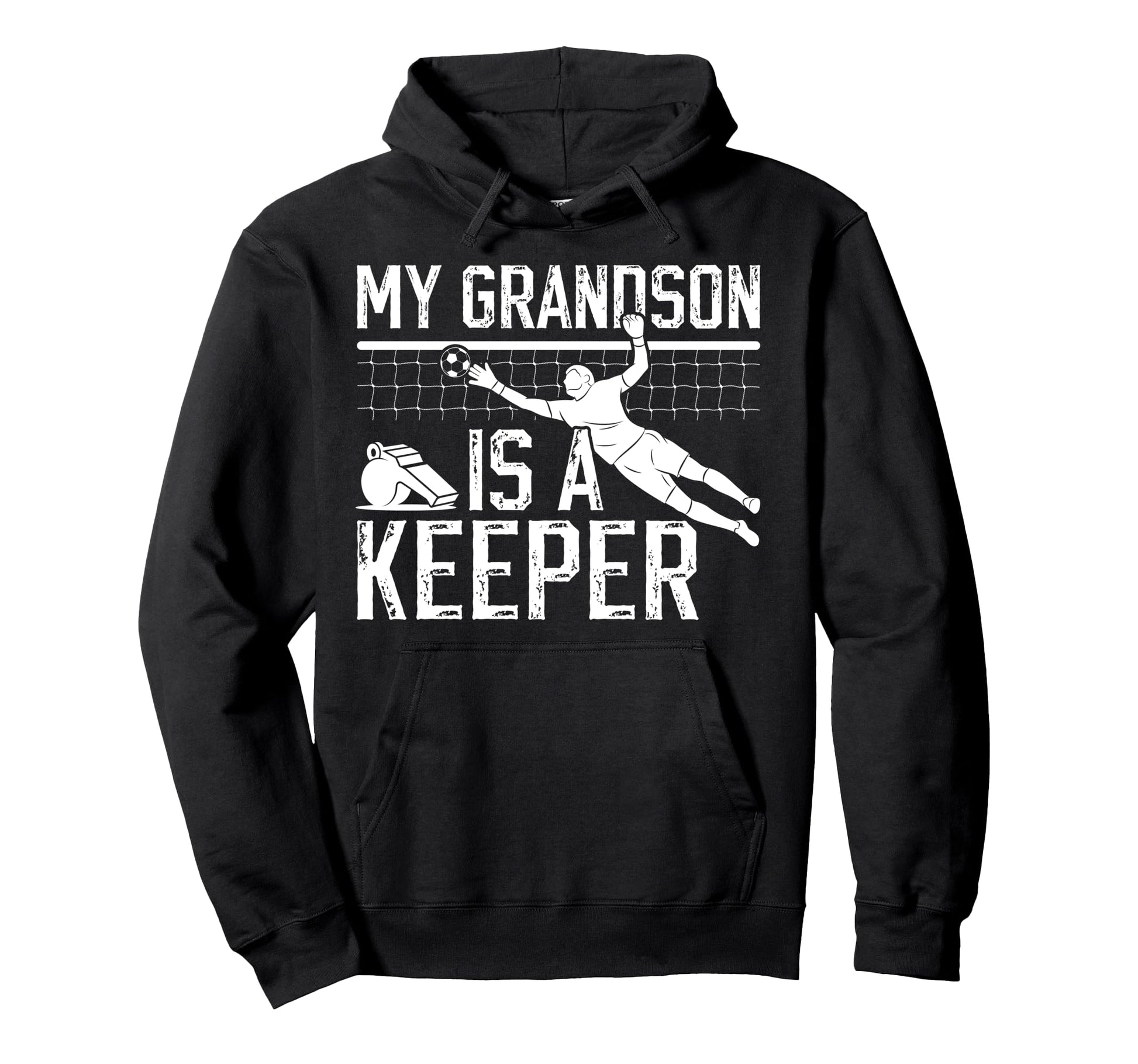 Proud Soccer Keeper Pop Pop Grandpa Hoodie - Fun Novelty Design Men Women - T-Shirt, Sweatshirt, Hoodie