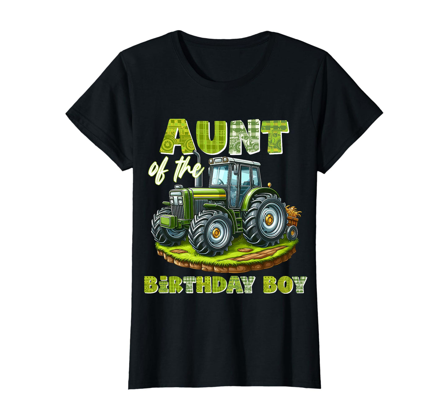 Aunt Birthday Tractor Family Matching T-Shirt - Minimalist Print Unisex - T-Shirt, Sweatshirt, Hoodie