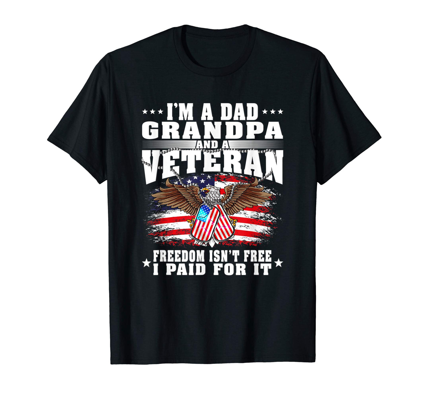 Mens Im Dad Grandpa And Us Army Veteran T-Shirt - Graphic Print Men Women - T-Shirt, Sweatshirt, Hoodie