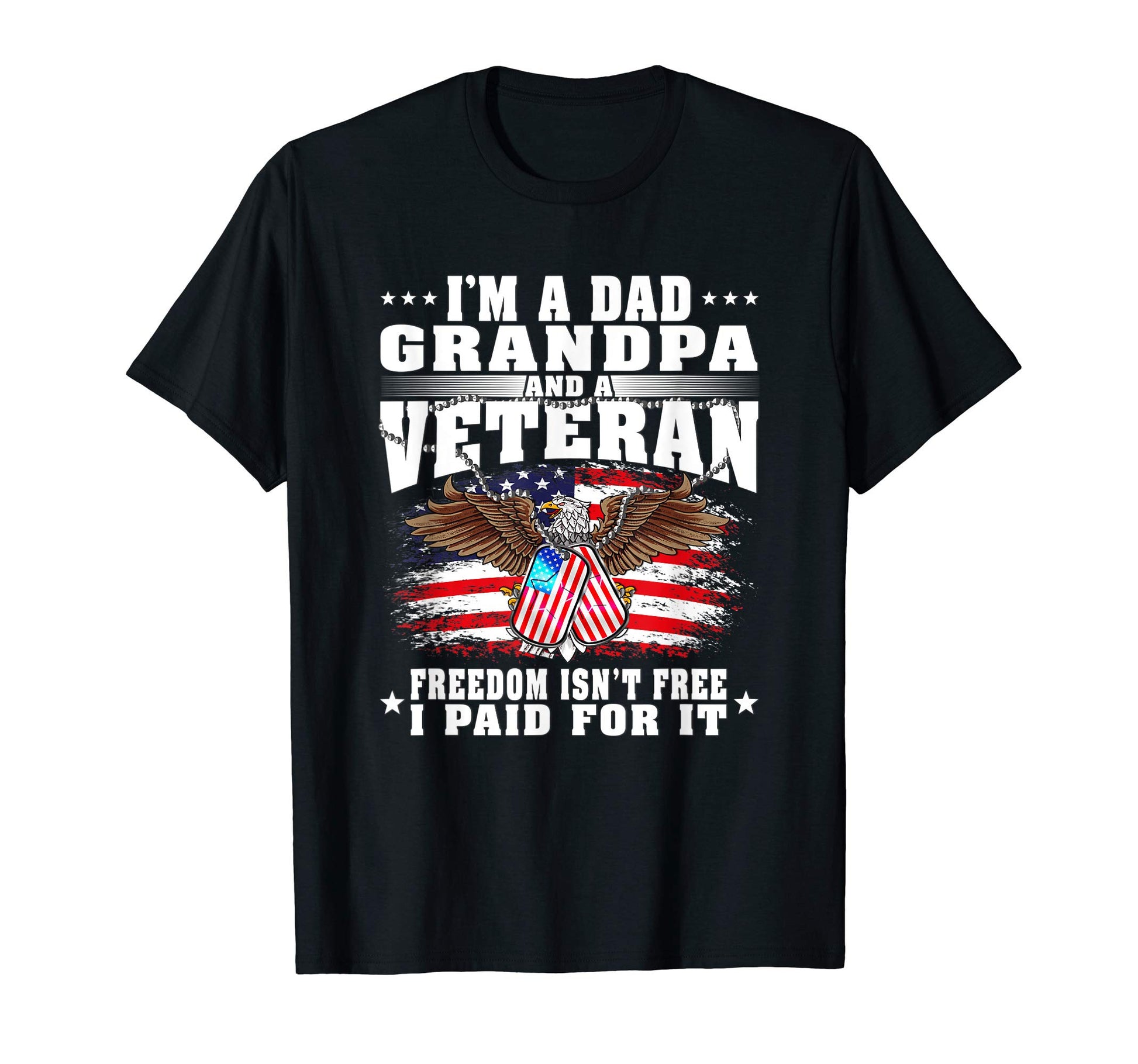 Mens Im Dad Grandpa And Us Army Veteran T-Shirt - Graphic Print Men Women - T-Shirt, Sweatshirt, Hoodie