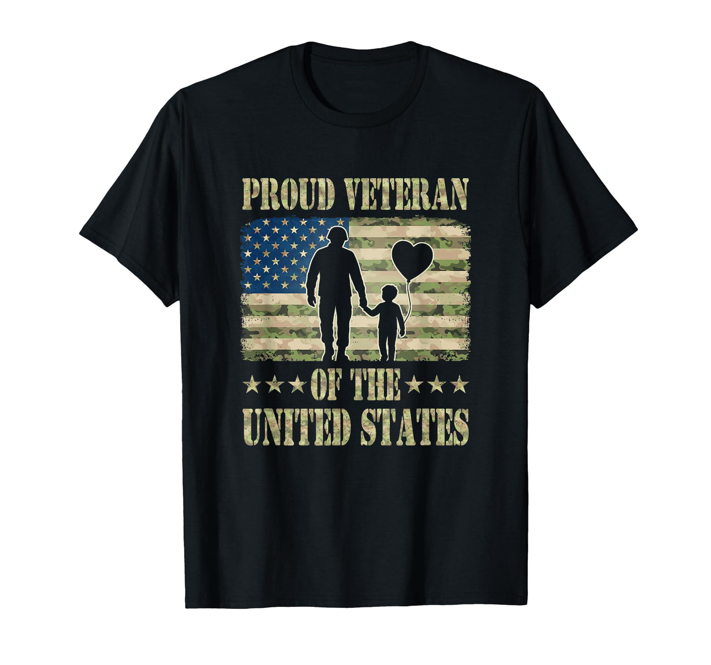 Proud Veteran United States Military T-Shirt - Casual Everyday Wear Unisex - T-Shirt, Sweatshirt, Hoodie