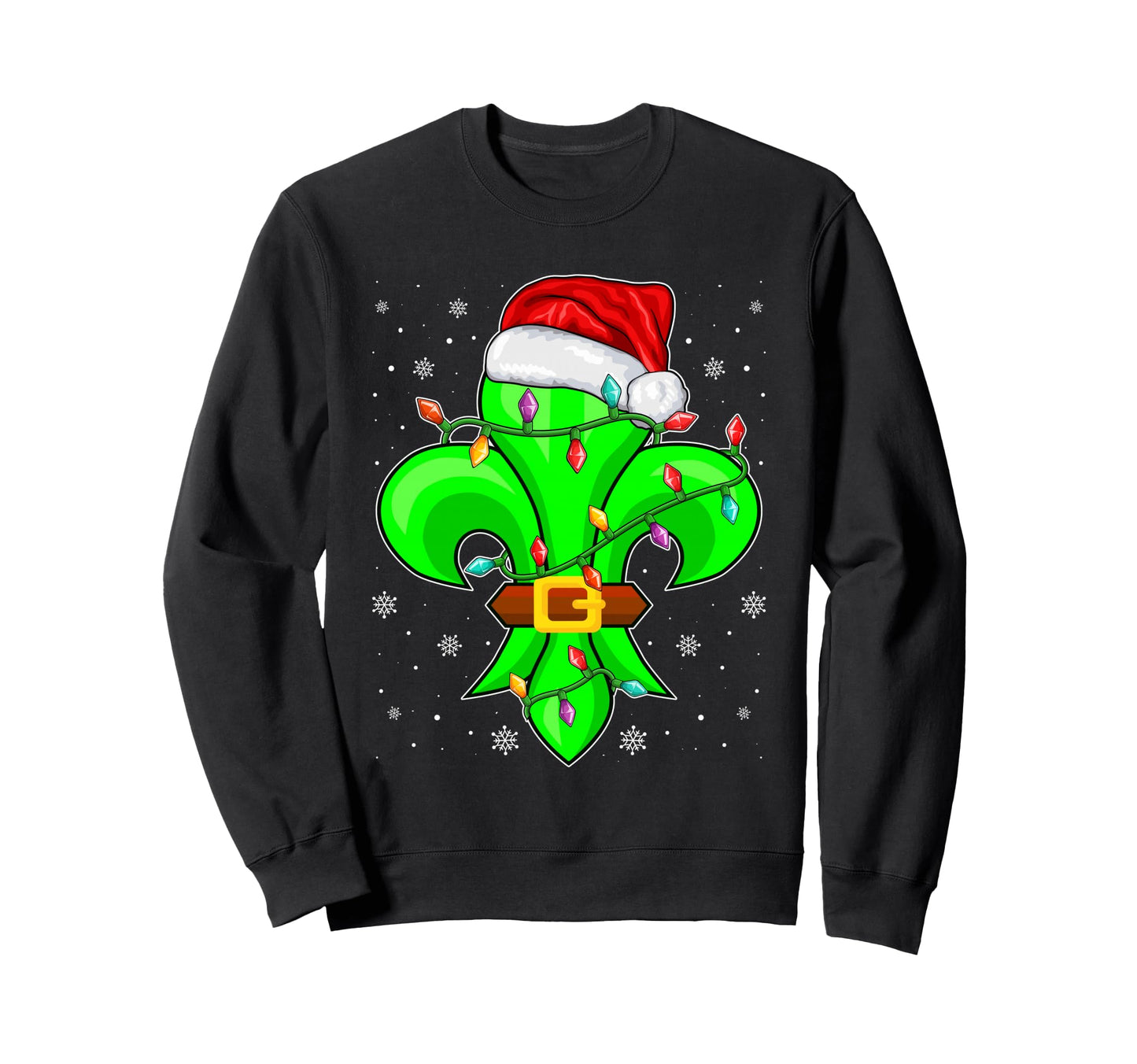 Fleur De Lis Louisiana New Sweatshirt - Custom Art Print for Adults - T-Shirt, Sweatshirt, Hoodie