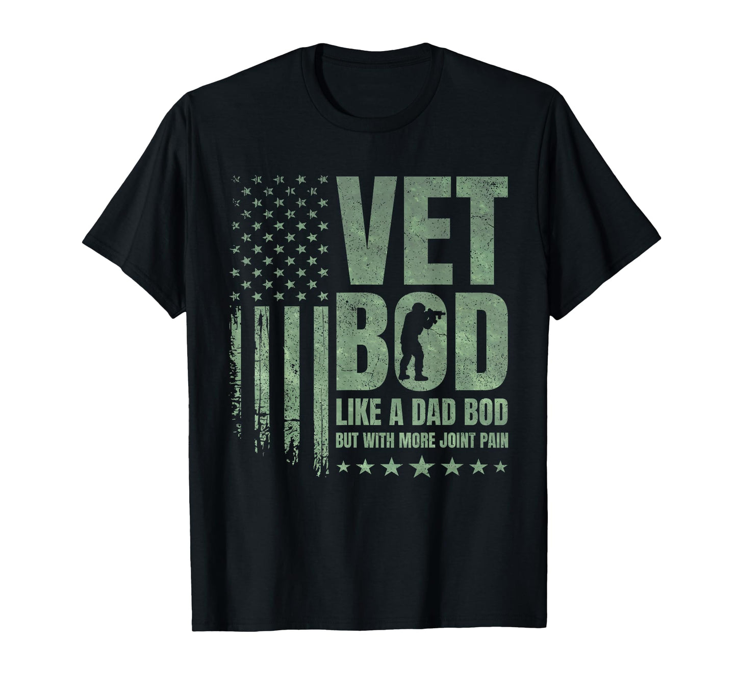 Vet Bod Like Dad Bod But More Joint T-Shirt - Aesthetic Graphic Unisex - T-Shirt, Sweatshirt, Hoodie