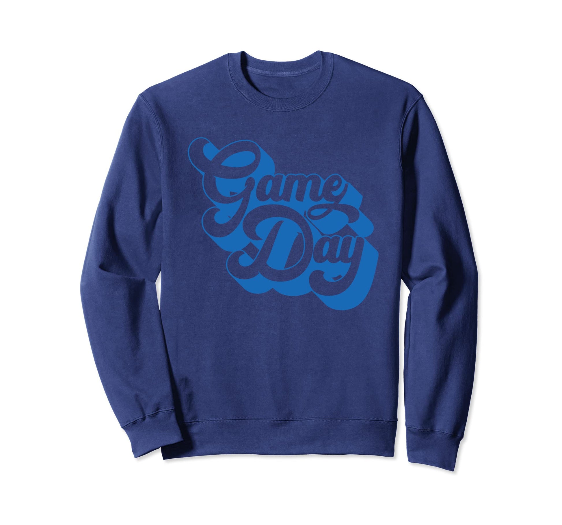Game Day Blue Sports Soccer Sweatshirt - Casual Everyday Wear Unisex - T-Shirt, Sweatshirt, Hoodie