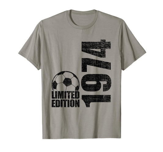 52 Years Old 1974 52Nd Birthday Soccer T-Shirt - Trendy Graphic Men Women - T-Shirt, Sweatshirt, Hoodie