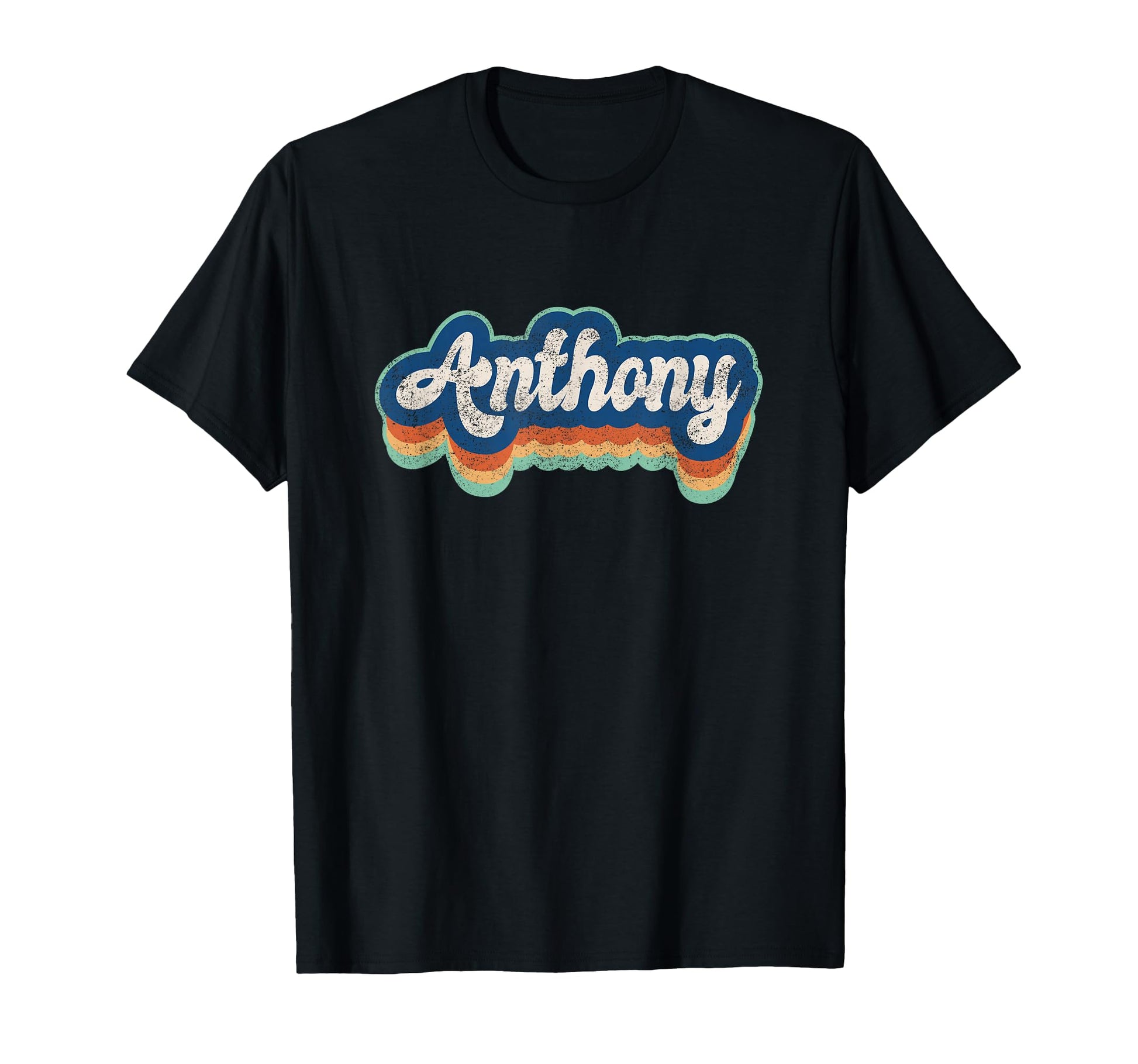 Anthony First Name 70S 80S T-Shirt - Custom Art Print Men Women - T-Shirt, Sweatshirt, Hoodie
