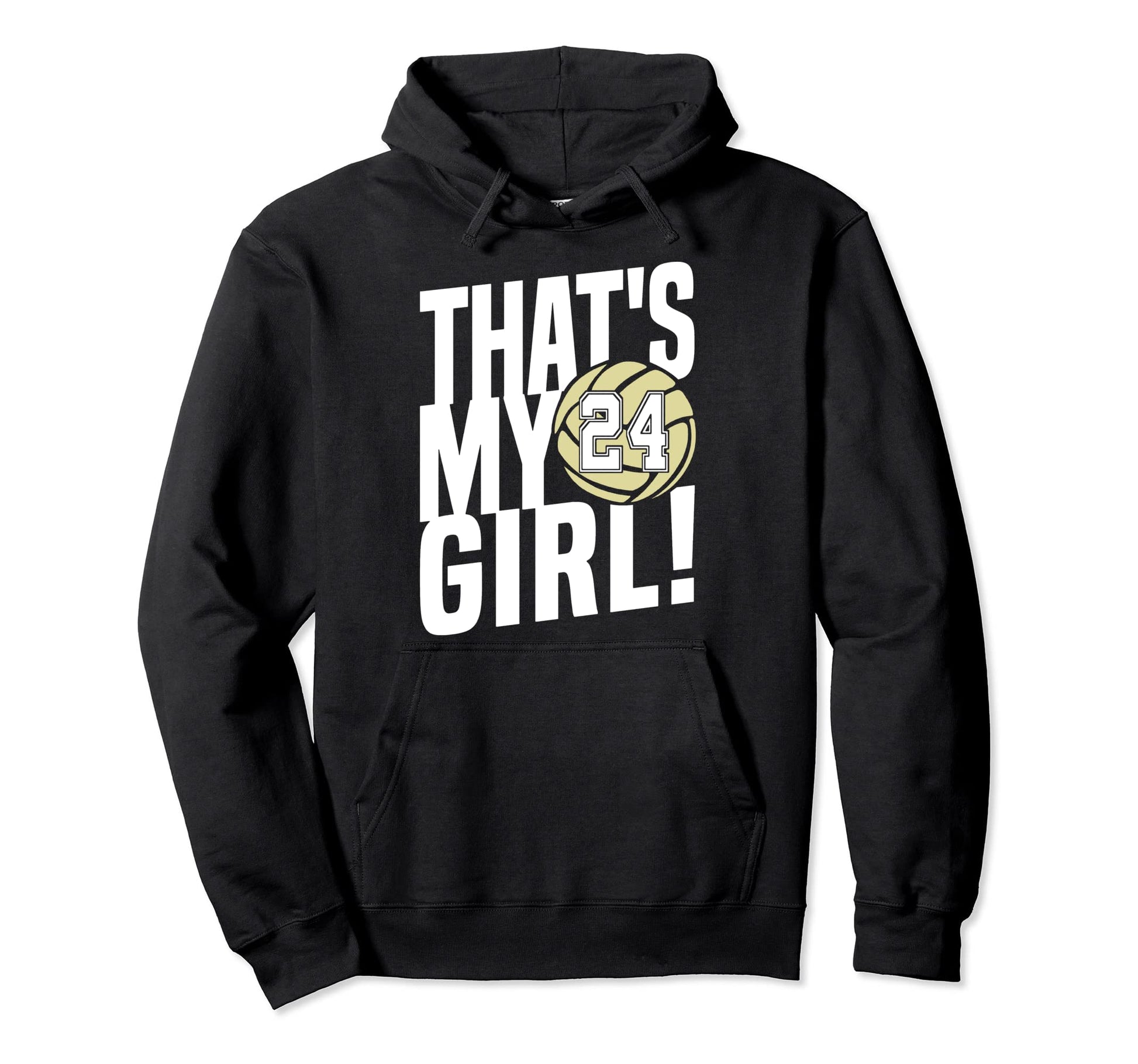 Number Twenty Four Thats My 24 Volleyball Hoodie - Streetwear Style Unisex - T-Shirt, Sweatshirt, Hoodie