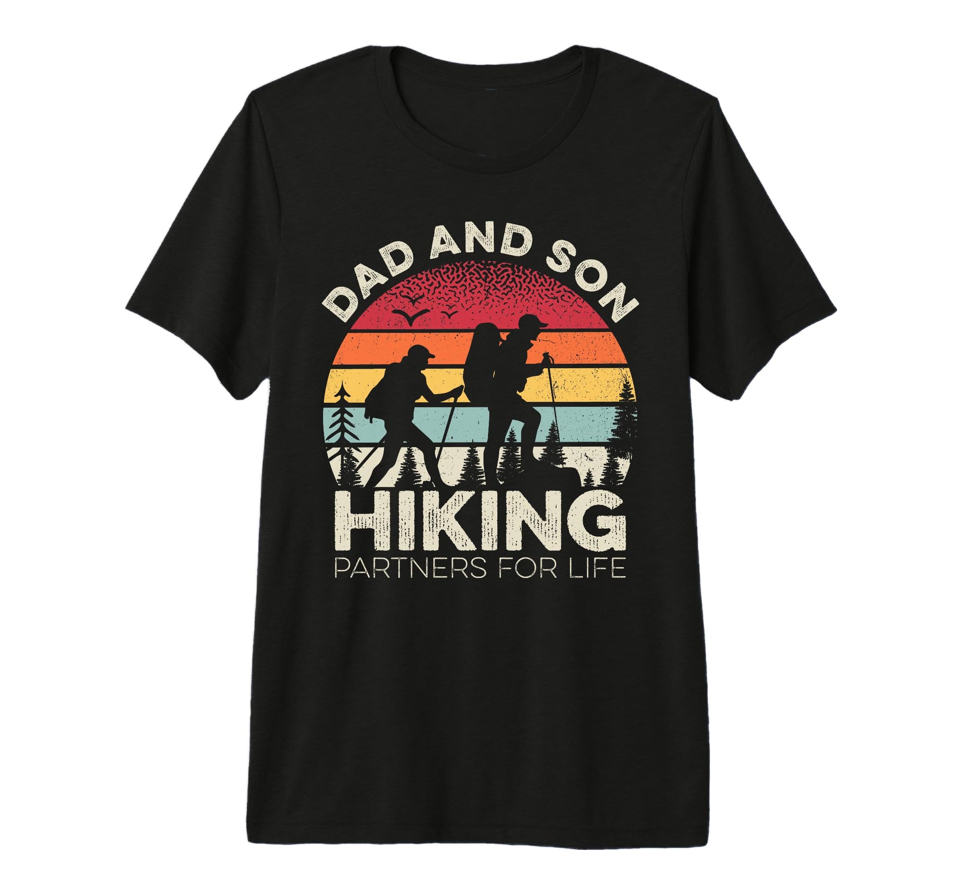 Dad And Son Hiking Partners Life T-Shirt - Minimalist Print for Adults - T-Shirt, Sweatshirt, Hoodie