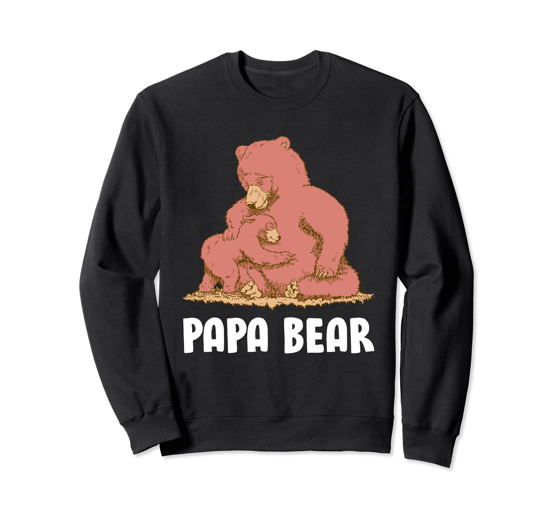 Papa Bear Father Daughter Son Papa Sweatshirt - Fun Novelty Design Unisex - T-Shirt, Sweatshirt, Hoodie