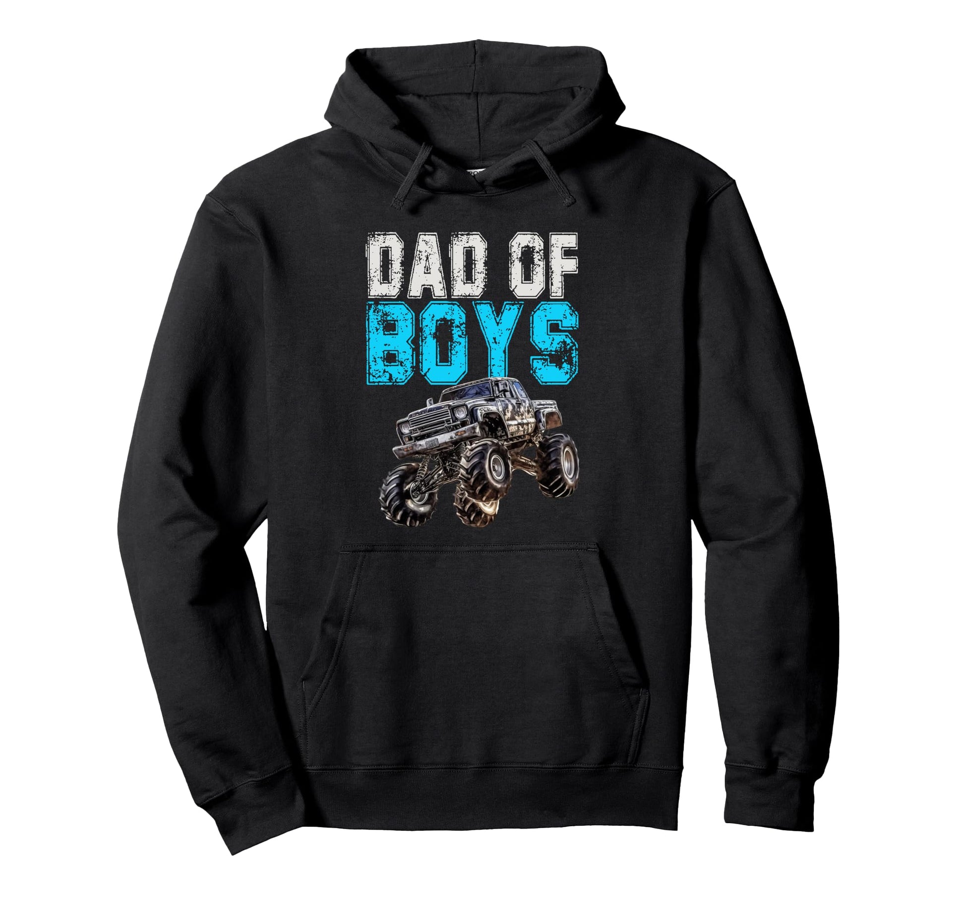 Monster Truck Dad Fathers Day Hoodie - Trendy Graphic for Adults - T-Shirt, Sweatshirt, Hoodie