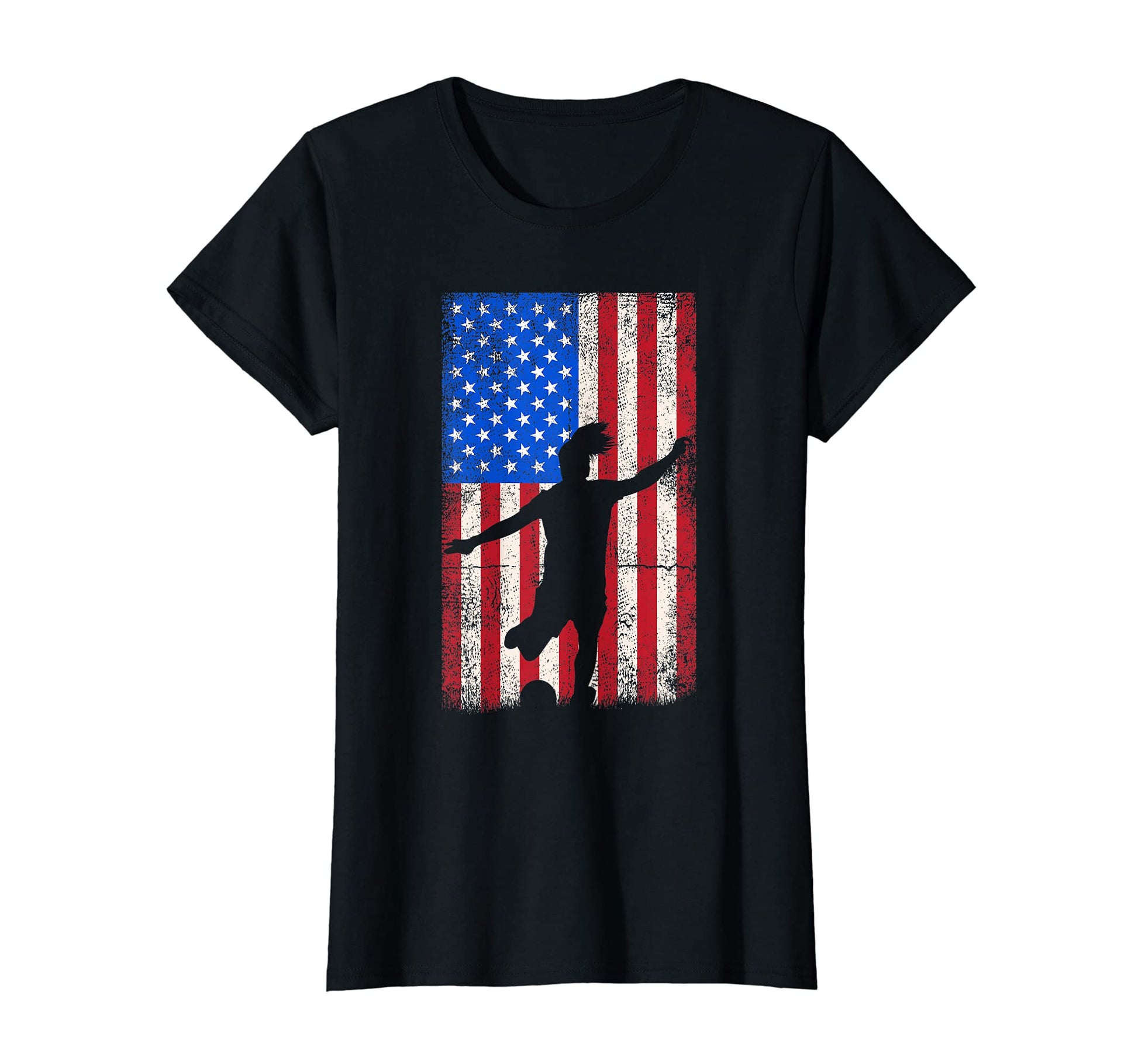 Usa American Flag Soccer T-Shirt - Streetwear Style for Adults - T-Shirt, Sweatshirt, Hoodie