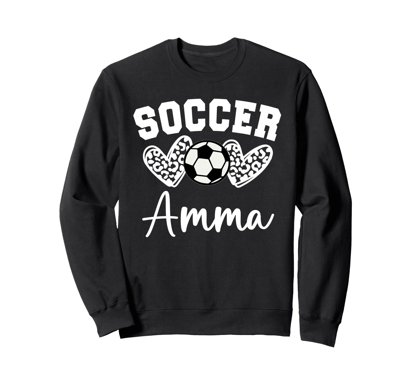 Soccer Amma Matching Family Soccer Sweatshirt - Custom Art Print Unisex - T-Shirt, Sweatshirt, Hoodie