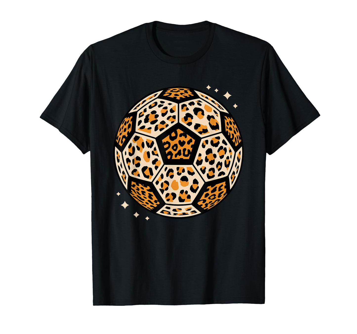 Leopard Pattern Soccer Ball Football T-Shirt - Aesthetic Graphic Unisex - T-Shirt, Sweatshirt, Hoodie