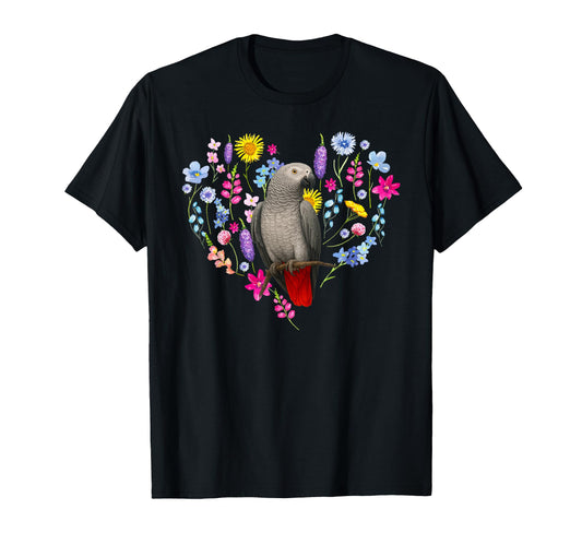 African Grey Owner Flowers African T-Shirt - Streetwear Style Men Women - T-Shirt, Sweatshirt, Hoodie