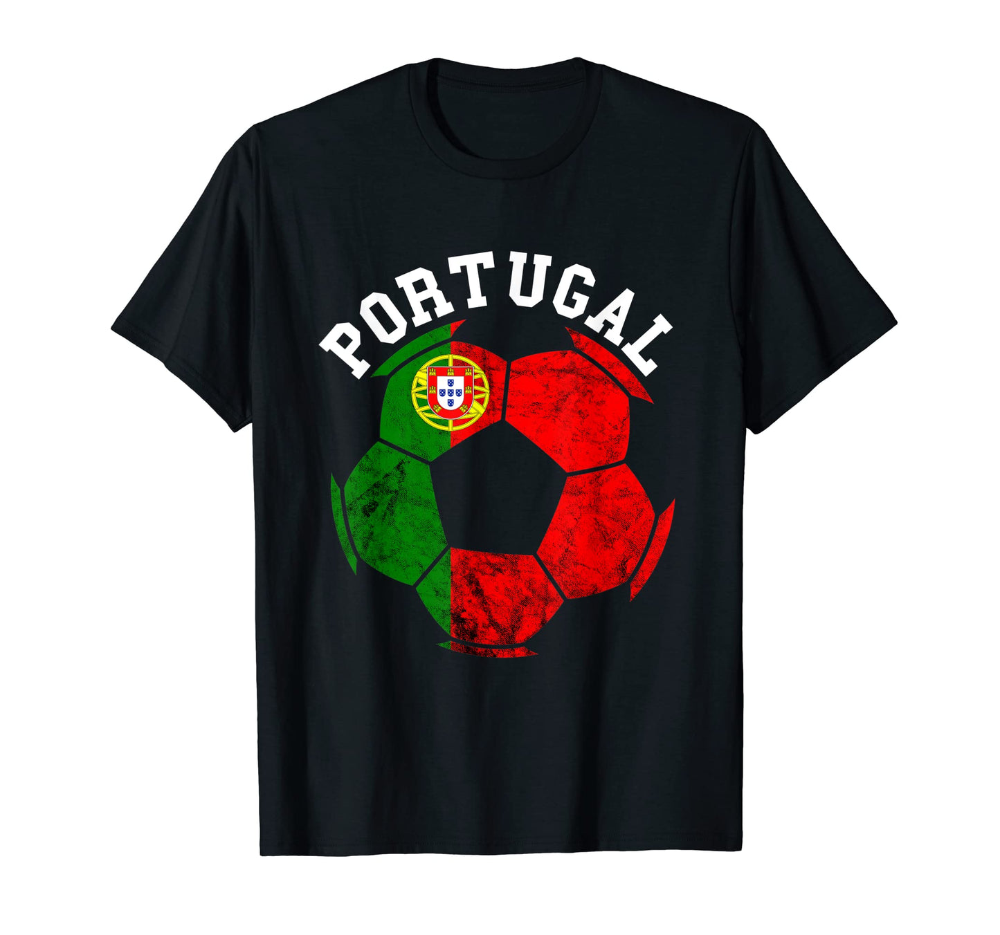 Portugal Flag Ball Portuguese Soccer T-Shirt - Novelty Apparel for Adults - T-Shirt, Sweatshirt, Hoodie