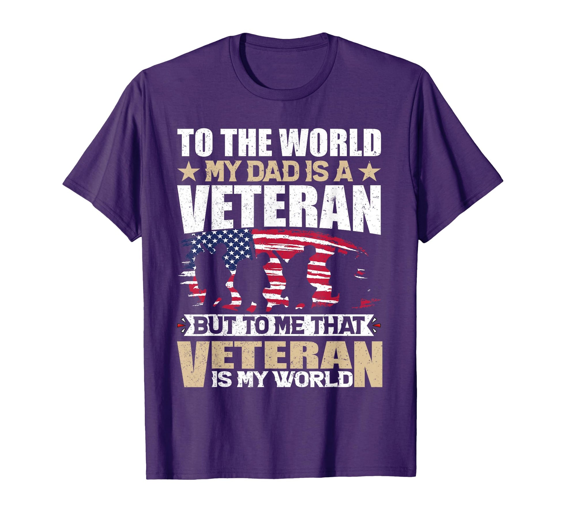 My Dad Is Veteran Fathers Day Dad T-Shirt - Trendy Graphic Men Women - T-Shirt, Sweatshirt, Hoodie