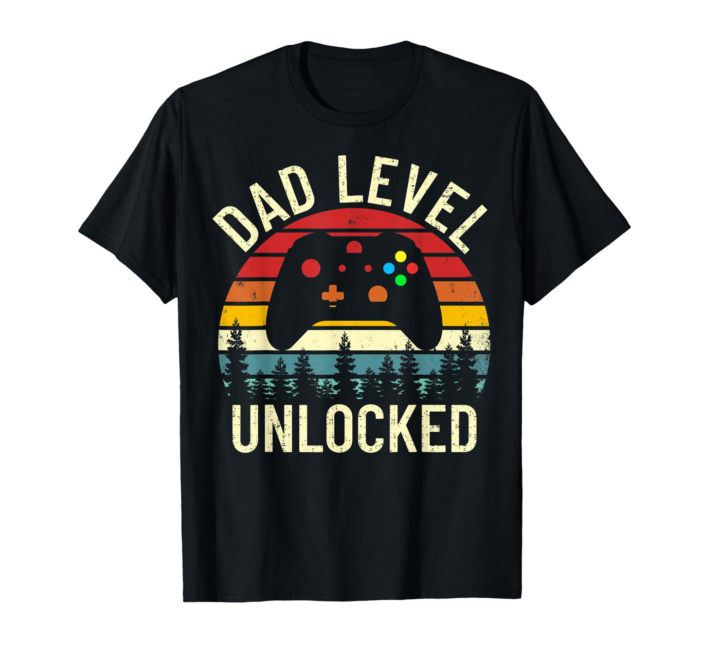 Dad Level Unlocked Funny Gamer New Daddy T-Shirt - Trendy Graphic Unisex - T-Shirt, Sweatshirt, Hoodie