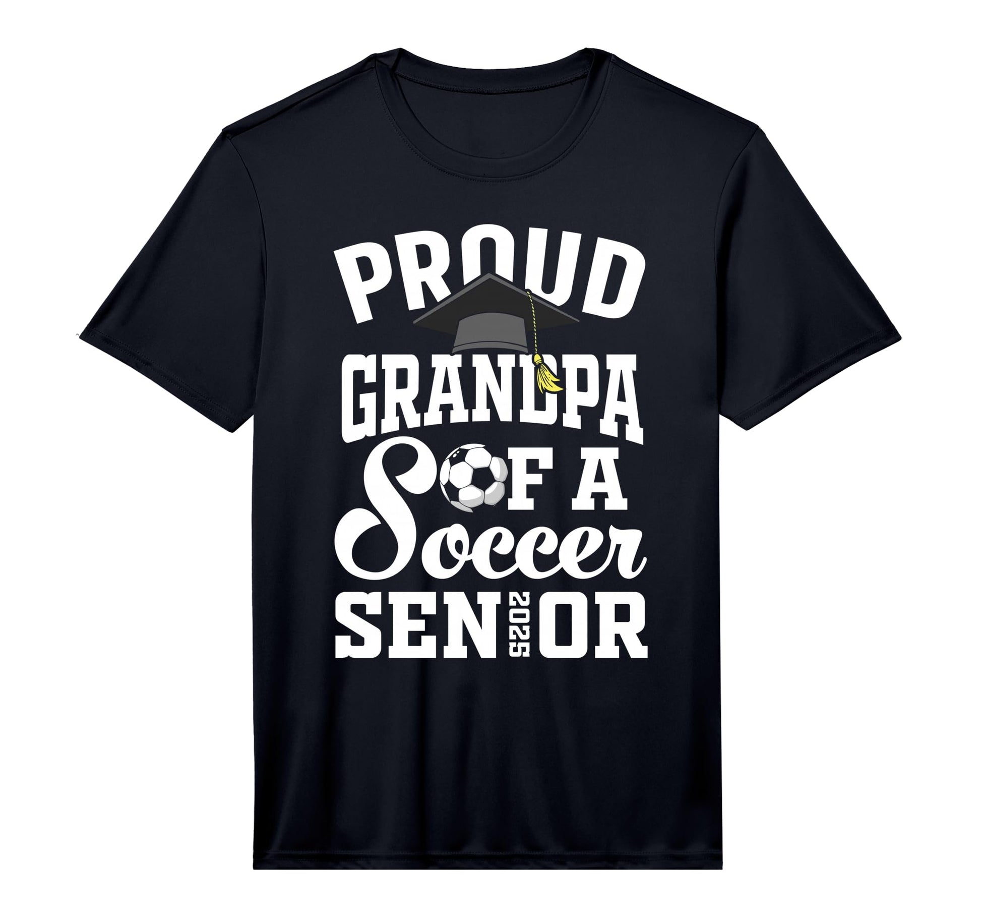 Soccer Senior Grandpa Class 2025 T-Shirt - Fun Novelty Design Unisex - T-Shirt, Sweatshirt, Hoodie