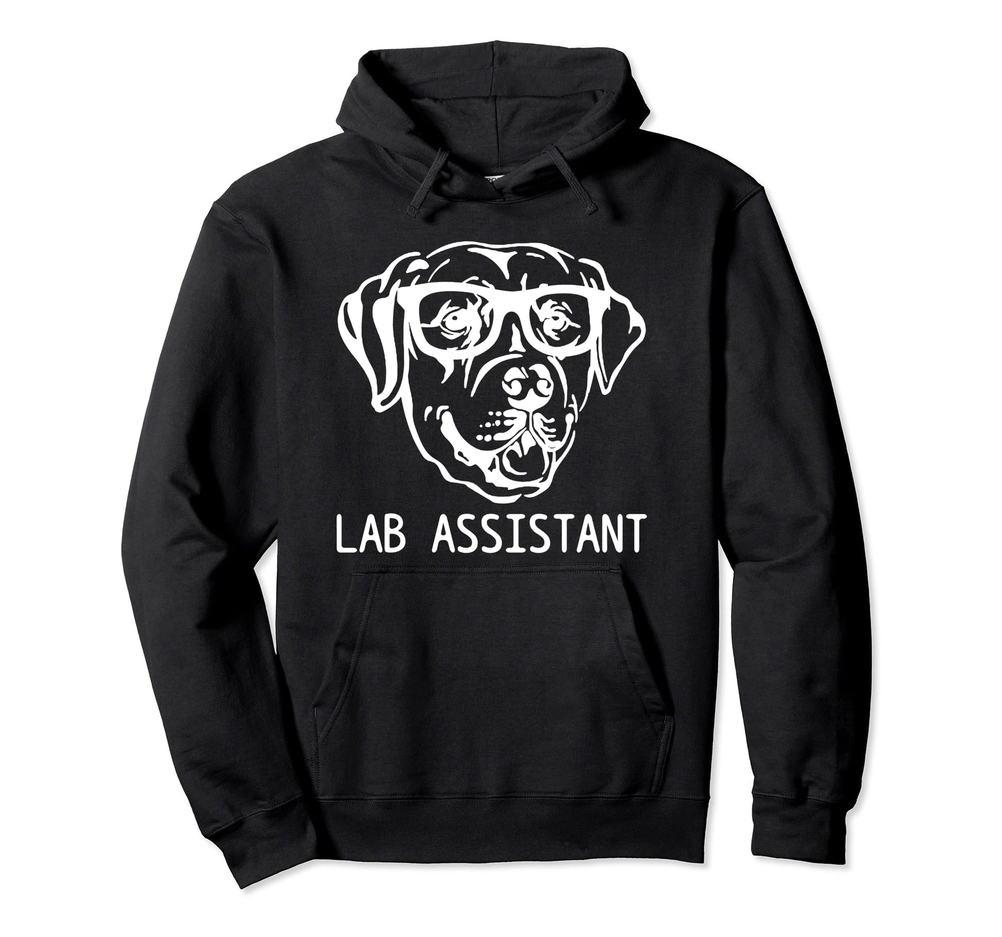 Lab Assistant Funny Labrador Hoodie - Aesthetic Graphic Men Women - T-Shirt, Sweatshirt, Hoodie