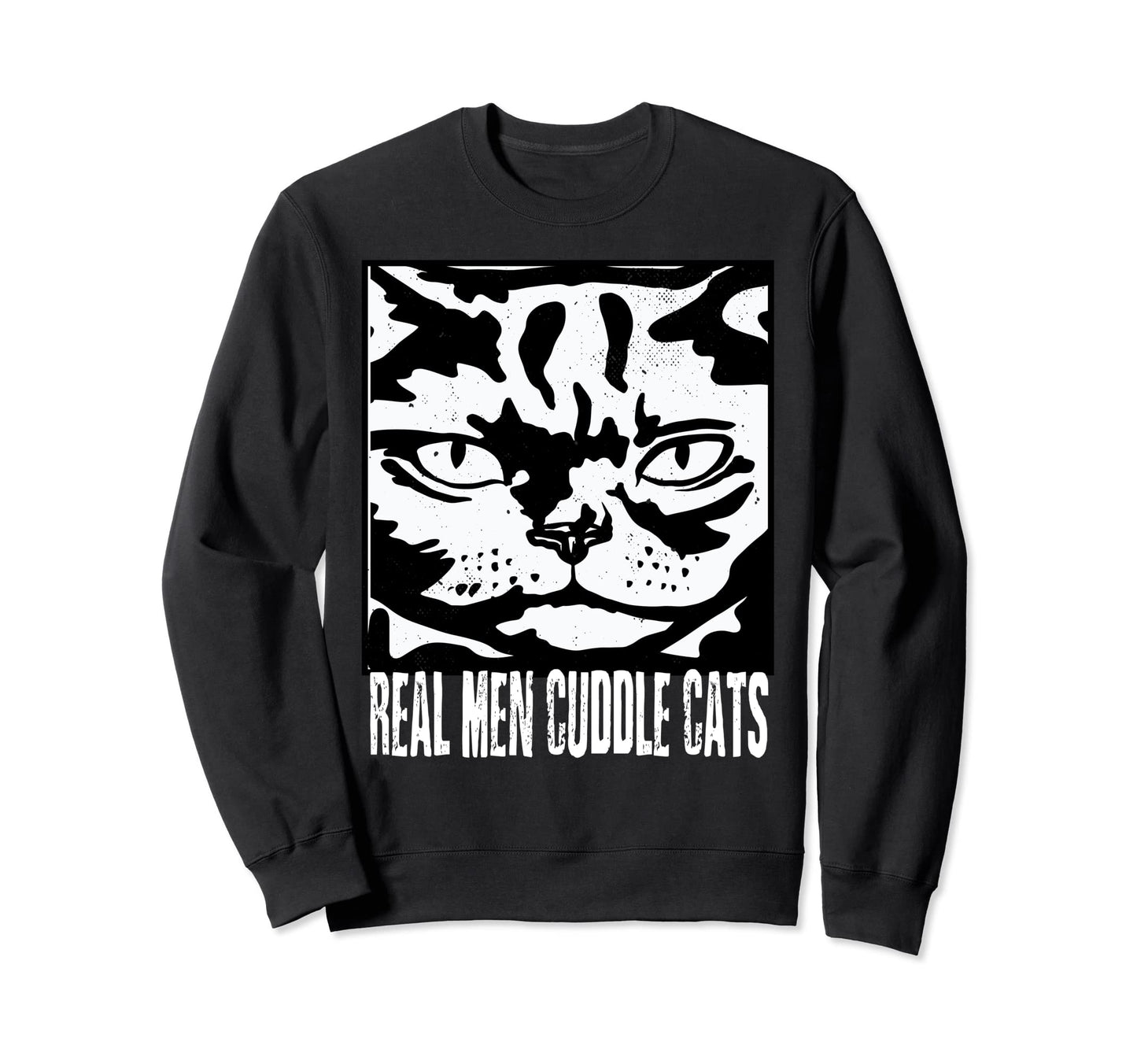 Real Cuddle Cats Mens Cat Daddy Dad Sweatshirt - Graphic Print Unisex - T-Shirt, Sweatshirt, Hoodie