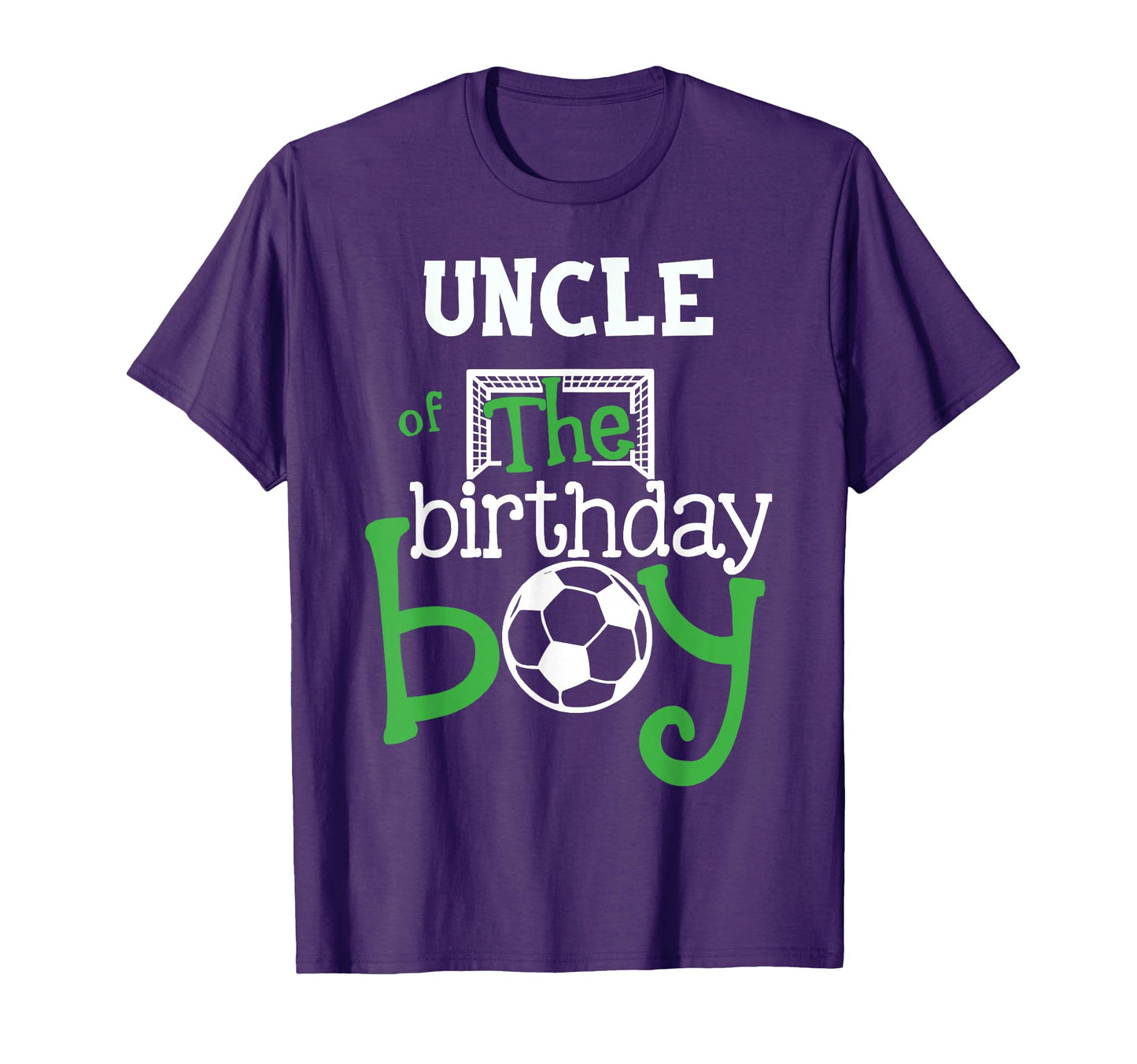 Uncle Birthday Soccer Player Matching T-Shirt - Minimalist Print Unisex - T-Shirt, Sweatshirt, Hoodie