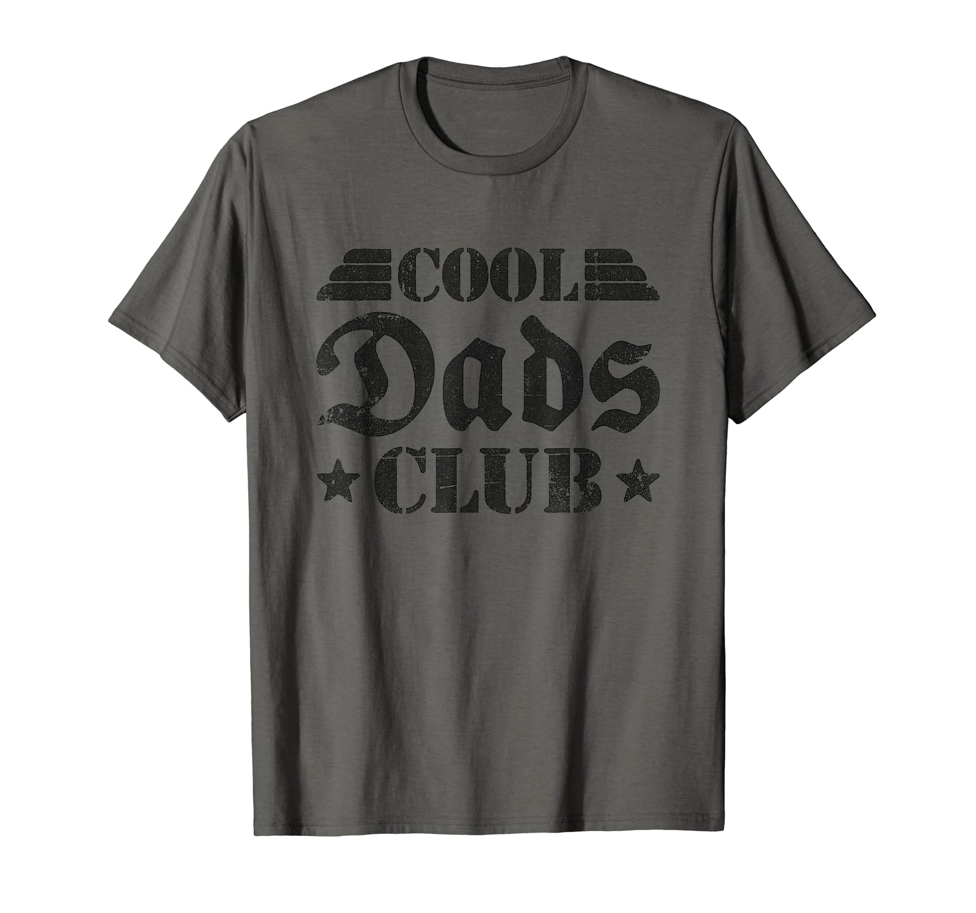 Dads Club Distressed Stencil T-Shirt - Fun Novelty Design Men Women - T-Shirt, Sweatshirt, Hoodie