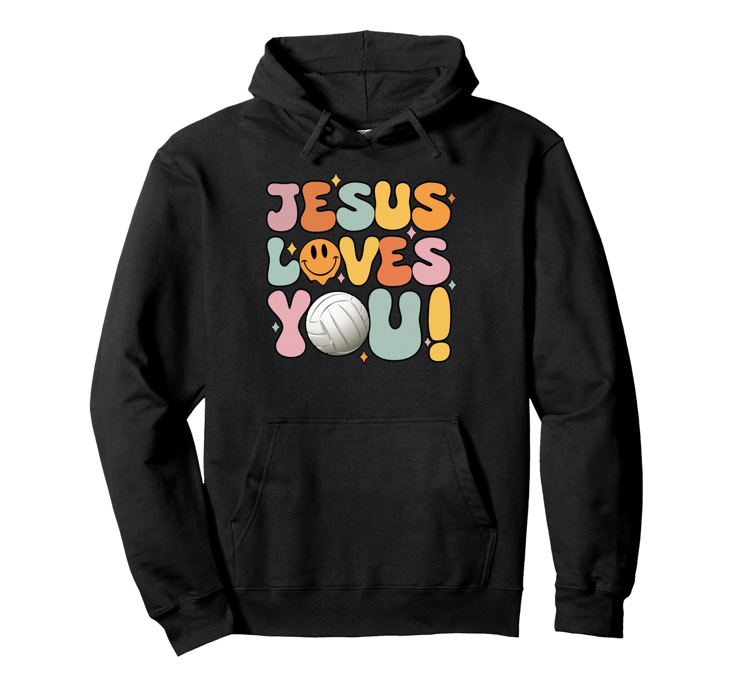 Christian Jesus Loves You Volleyball Lover Hoodie - Custom Art Print Unisex - T-Shirt, Sweatshirt, Hoodie