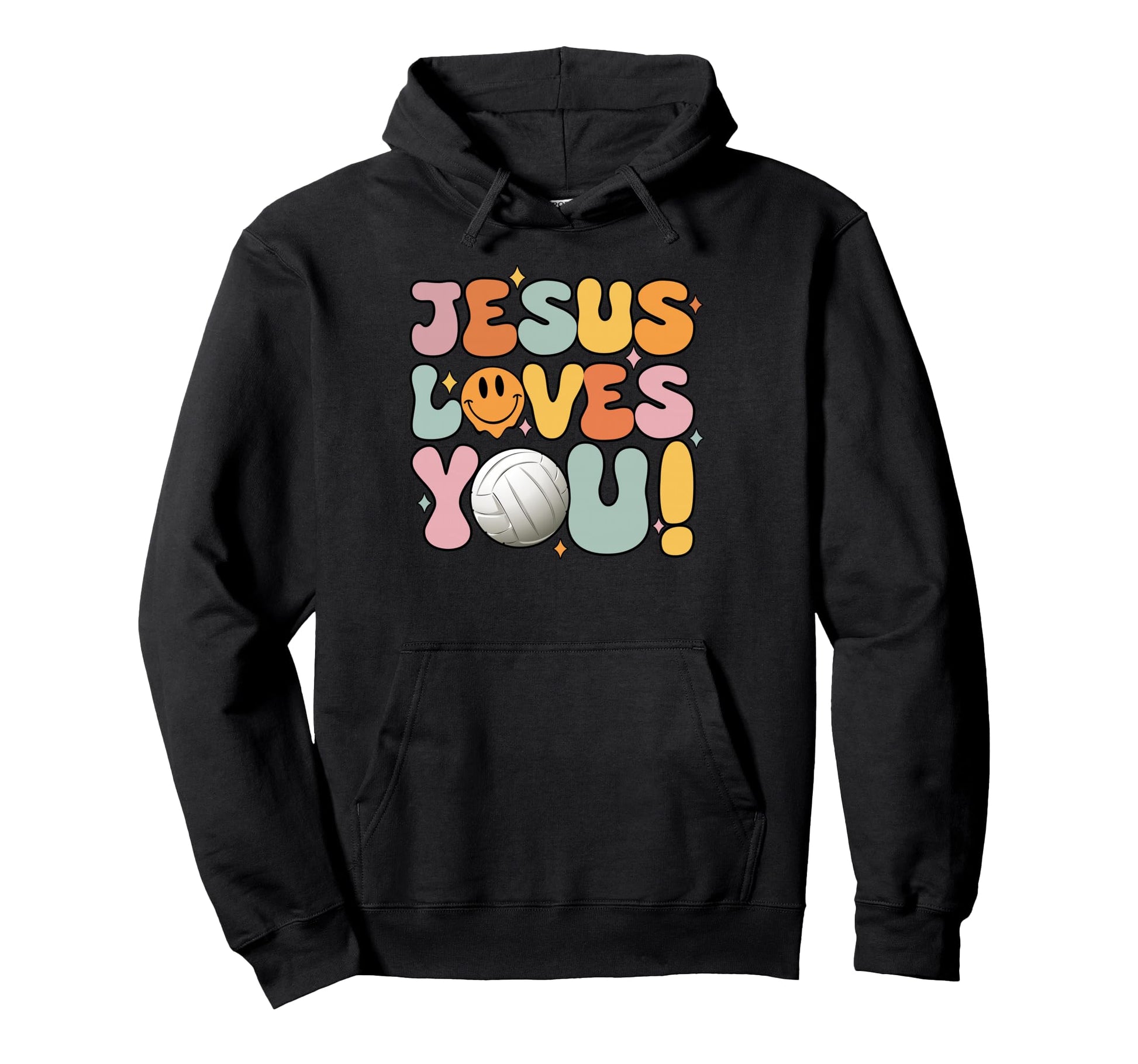 Christian Jesus Loves You Volleyball Lover Hoodie - Custom Art Print Unisex - T-Shirt, Sweatshirt, Hoodie