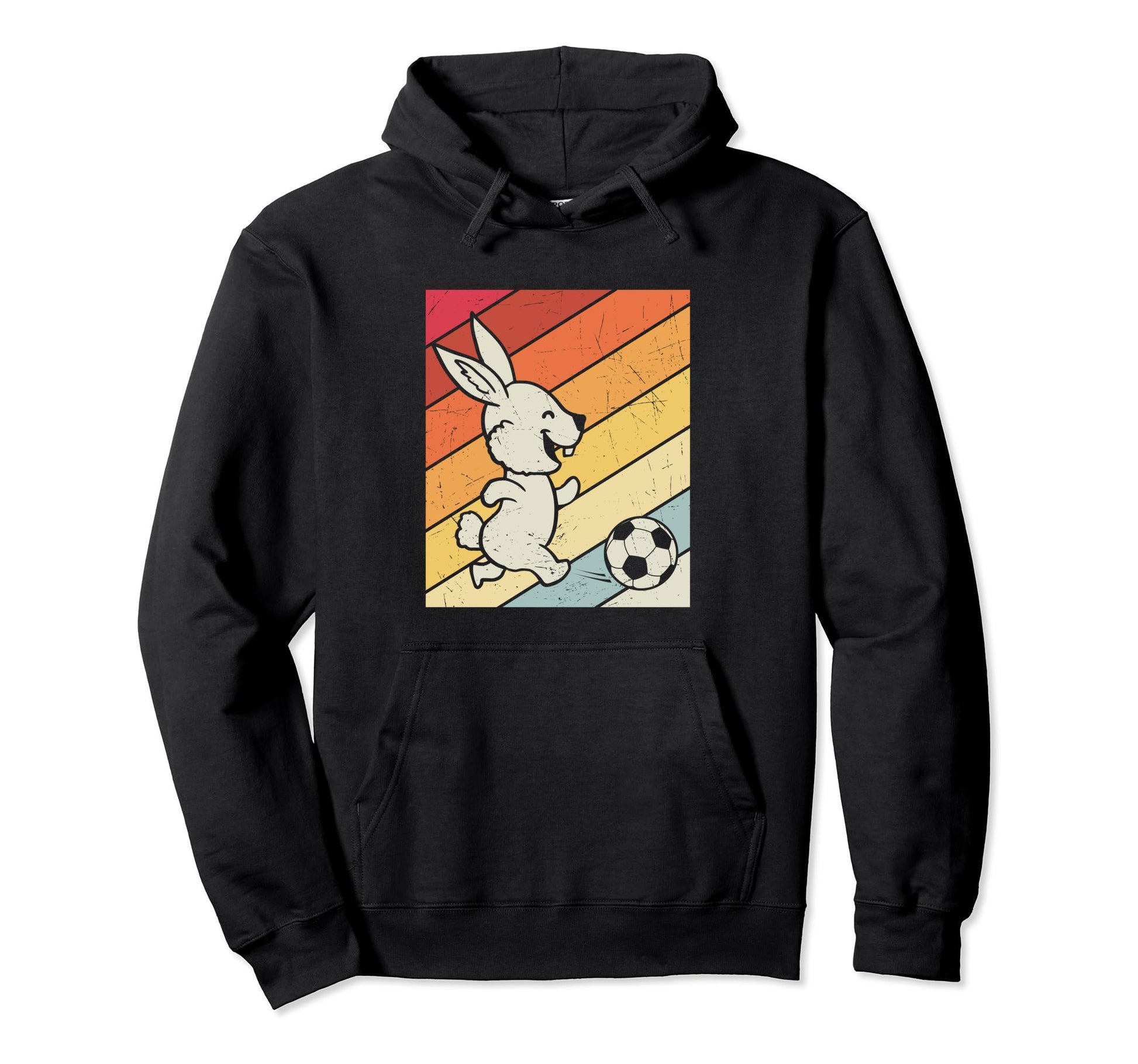 Easter Bunny Soccer Hoodie - Custom Art Print Unisex - T-Shirt, Sweatshirt, Hoodie