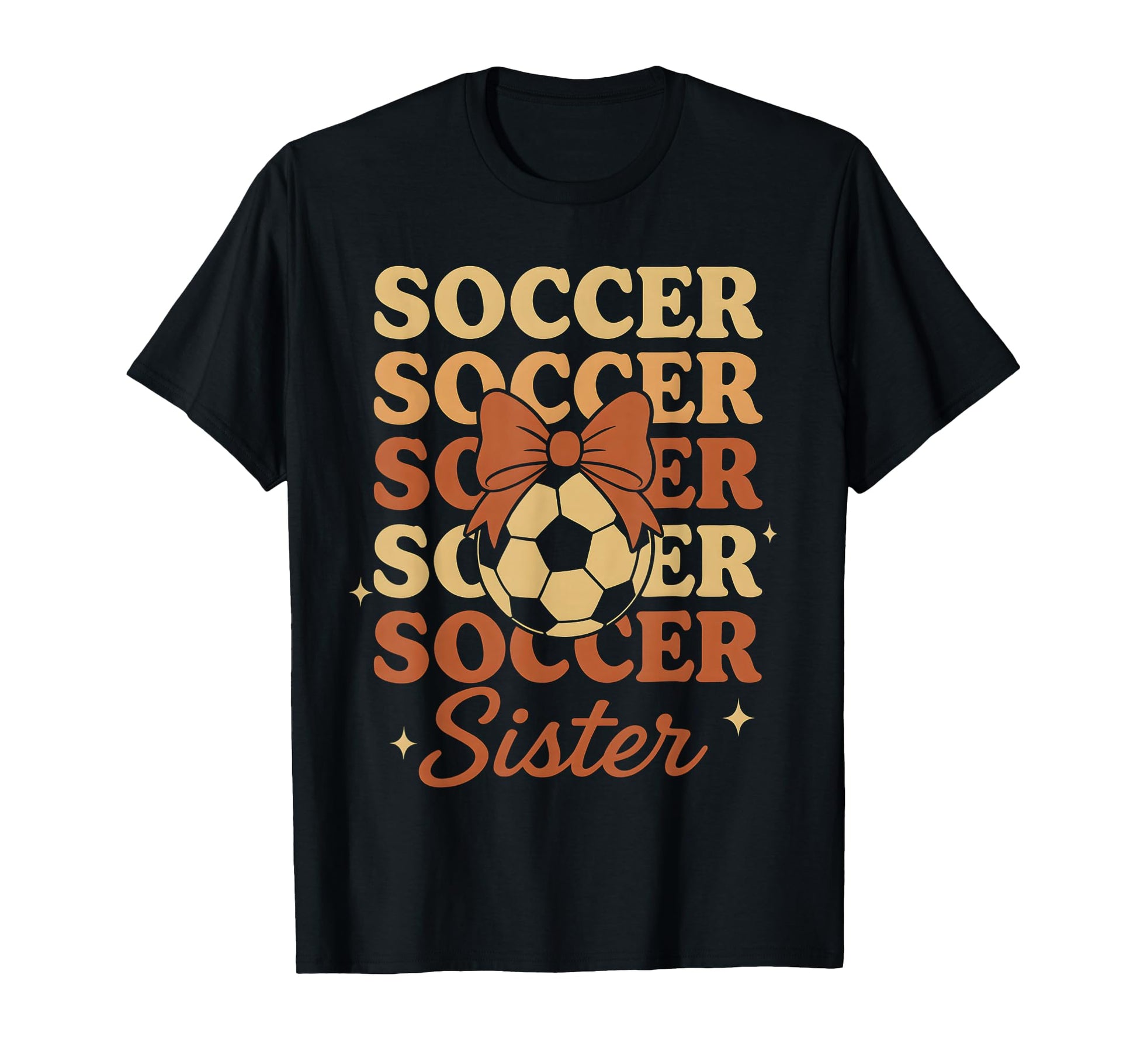 Soccer Coquette Bow Soccer Sister T-Shirt - Minimalist Print for Adults - T-Shirt, Sweatshirt, Hoodie