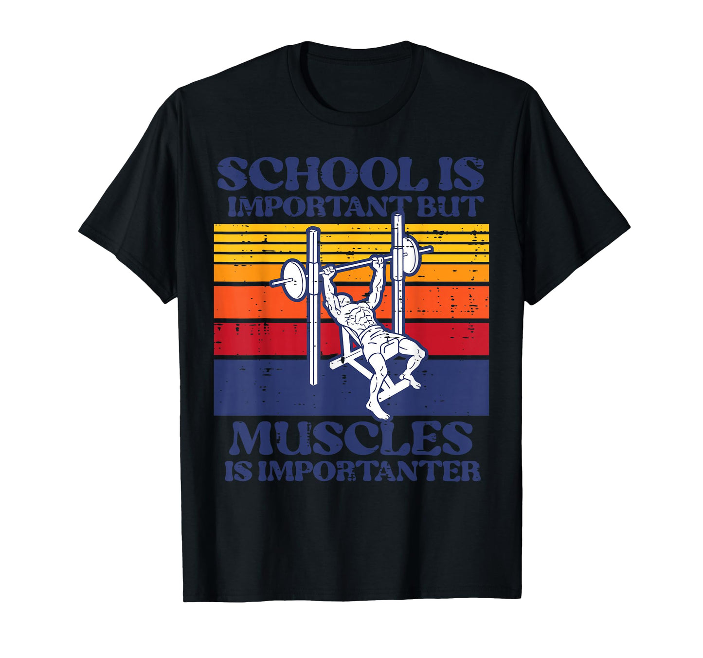 Gym School Important Muscles T-Shirt - Streetwear Style Men Women - T-Shirt, Sweatshirt, Hoodie