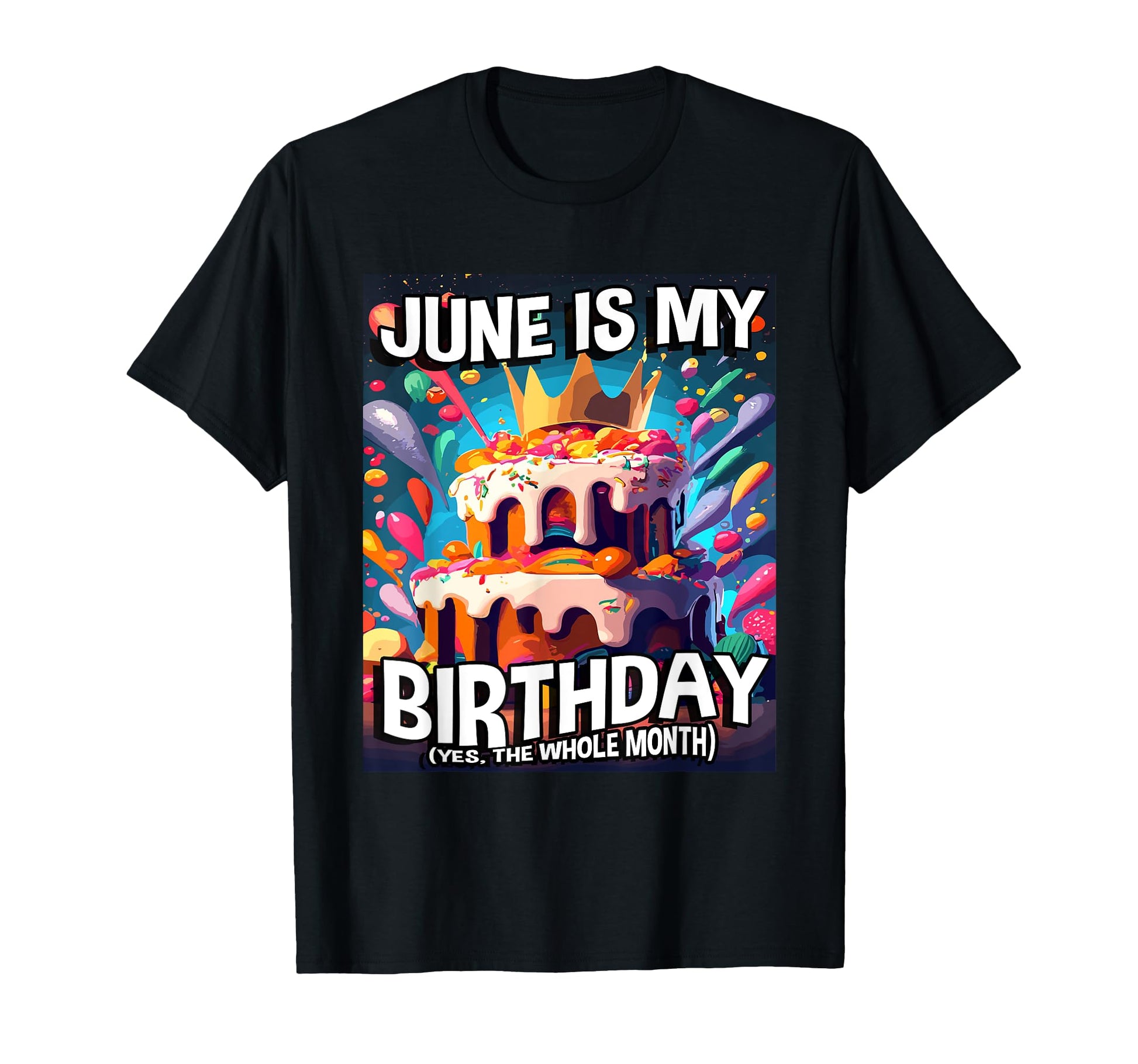 June Is My Birthday Birthday T-Shirt - Minimalist Print for Adults - T-Shirt, Sweatshirt, Hoodie
