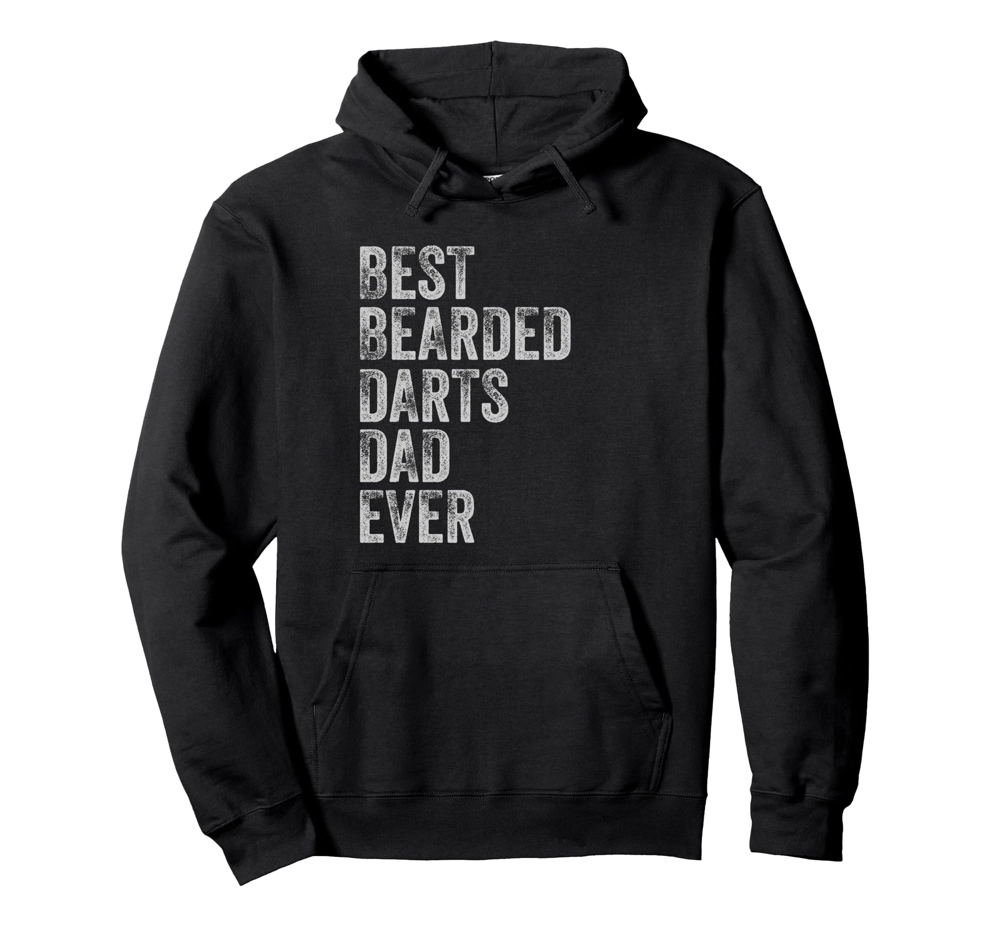 Best Bearded Darts Dad Fathers Day Hoodie - Minimalist Print Men Women - T-Shirt, Sweatshirt, Hoodie
