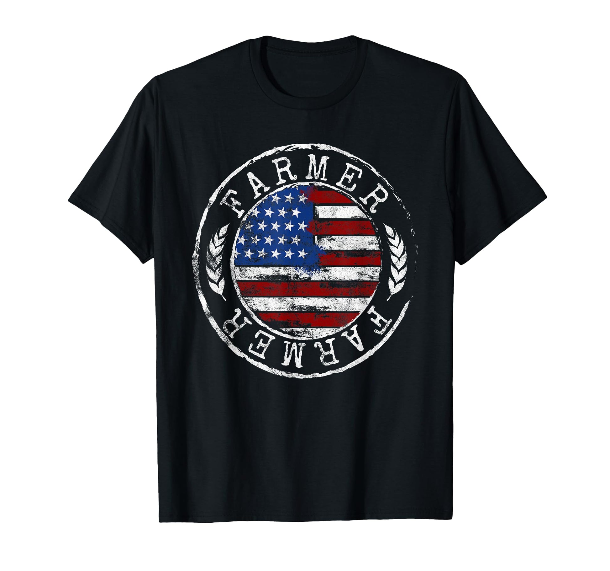 Farmer American Flag Farming Gift Usa T-Shirt - Graphic Print Men Women - T-Shirt, Sweatshirt, Hoodie