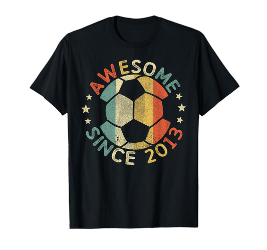Awesome Since 2013 13Th Birthday 13 Year T-Shirt - Minimalist Print Unisex - T-Shirt, Sweatshirt, Hoodie