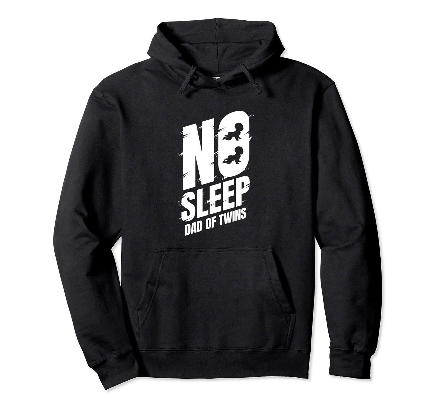 No Sleep Dad Twins Funny Twin Dad Hoodie - Novelty Apparel Unisex - T-Shirt, Sweatshirt, Hoodie