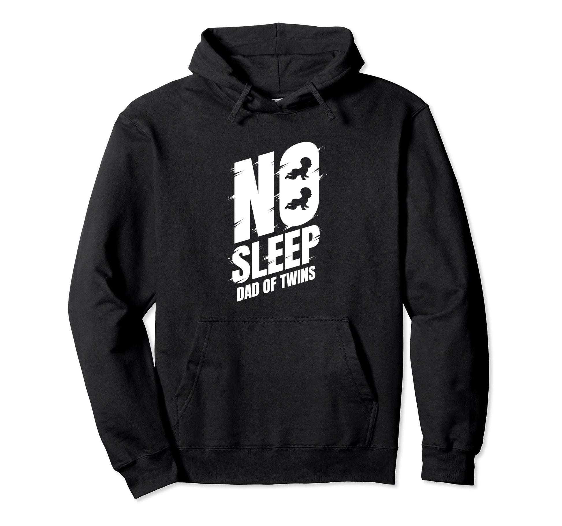 No Sleep Dad Twins Funny Twin Dad Hoodie - Novelty Apparel Unisex - T-Shirt, Sweatshirt, Hoodie