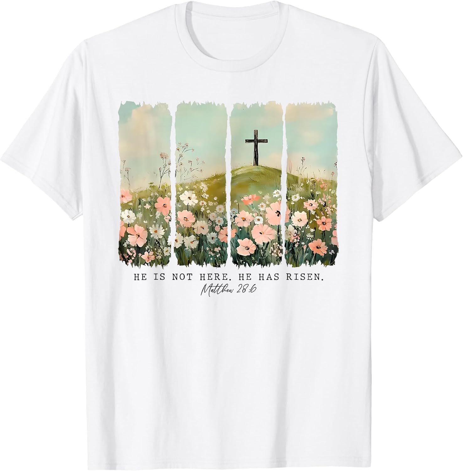 He Is Not Here He Has Risen Shirt Unisex T-shirt, Sweatshirt, Hoodie, Long Sleeve Tee - T-Shirt, Sweatshirt, Hoodie