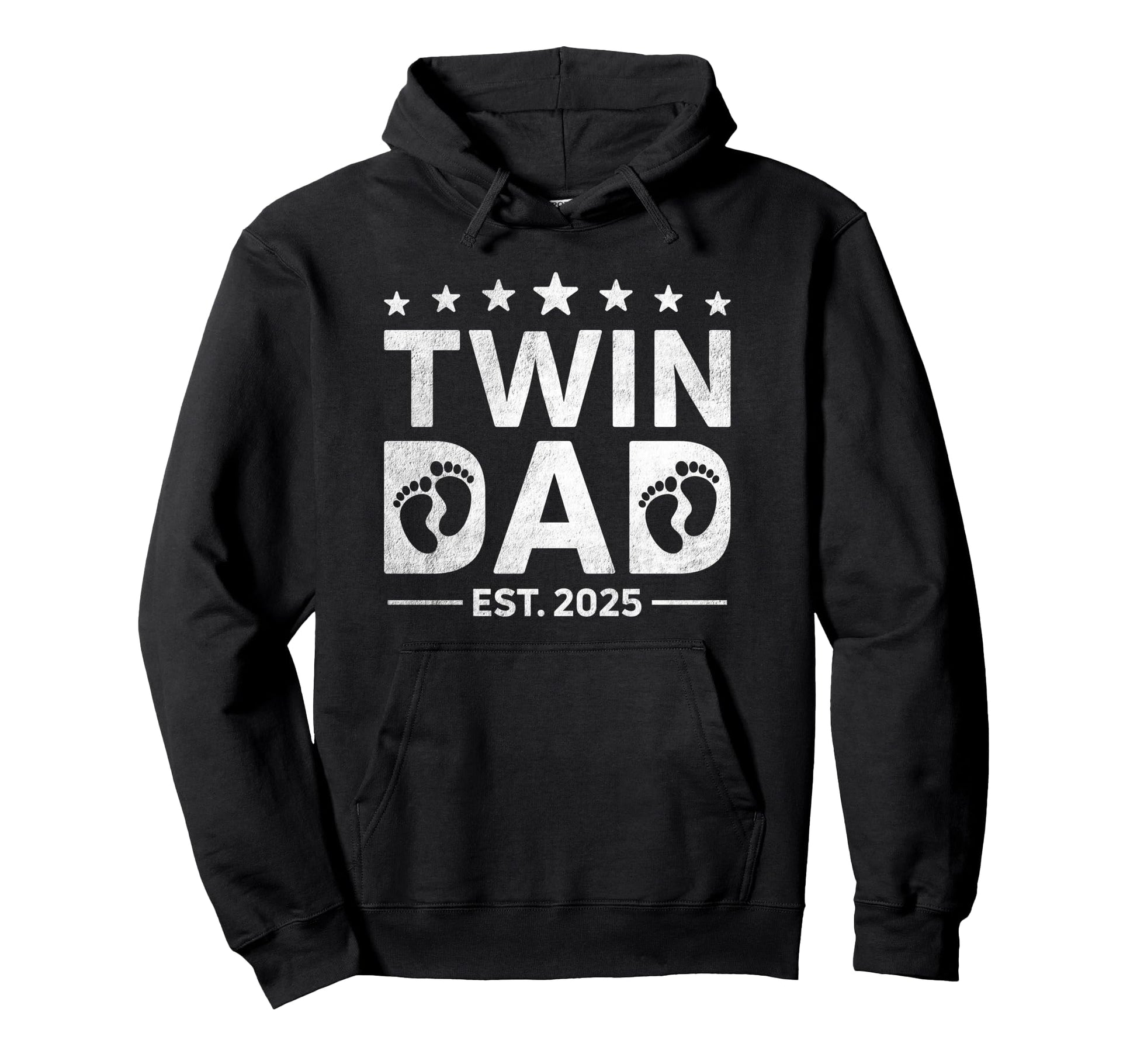 Twin Dad Est 2025 Dad Twins New Hoodie - Aesthetic Graphic for Adults - T-Shirt, Sweatshirt, Hoodie
