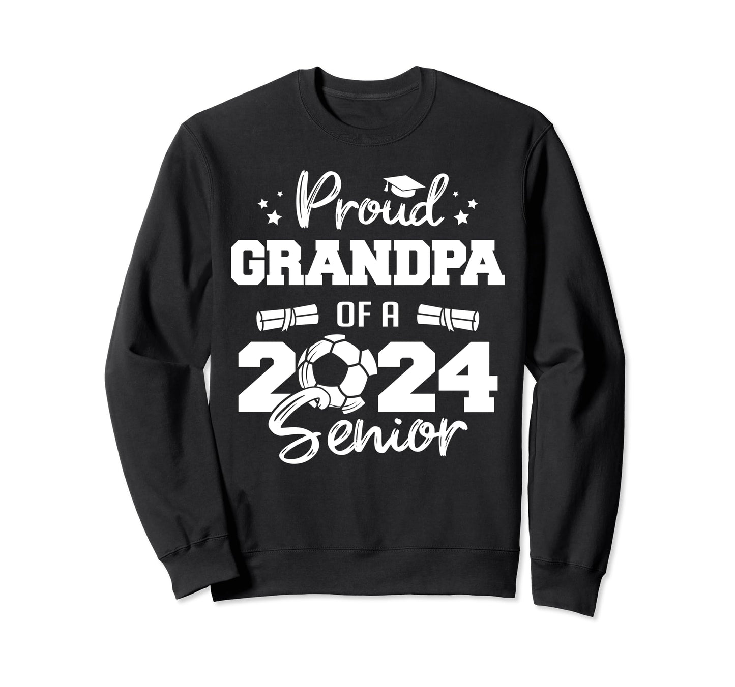Proud Grandpa 2024 Senior Funny Sweatshirt - Streetwear Style Unisex - T-Shirt, Sweatshirt, Hoodie