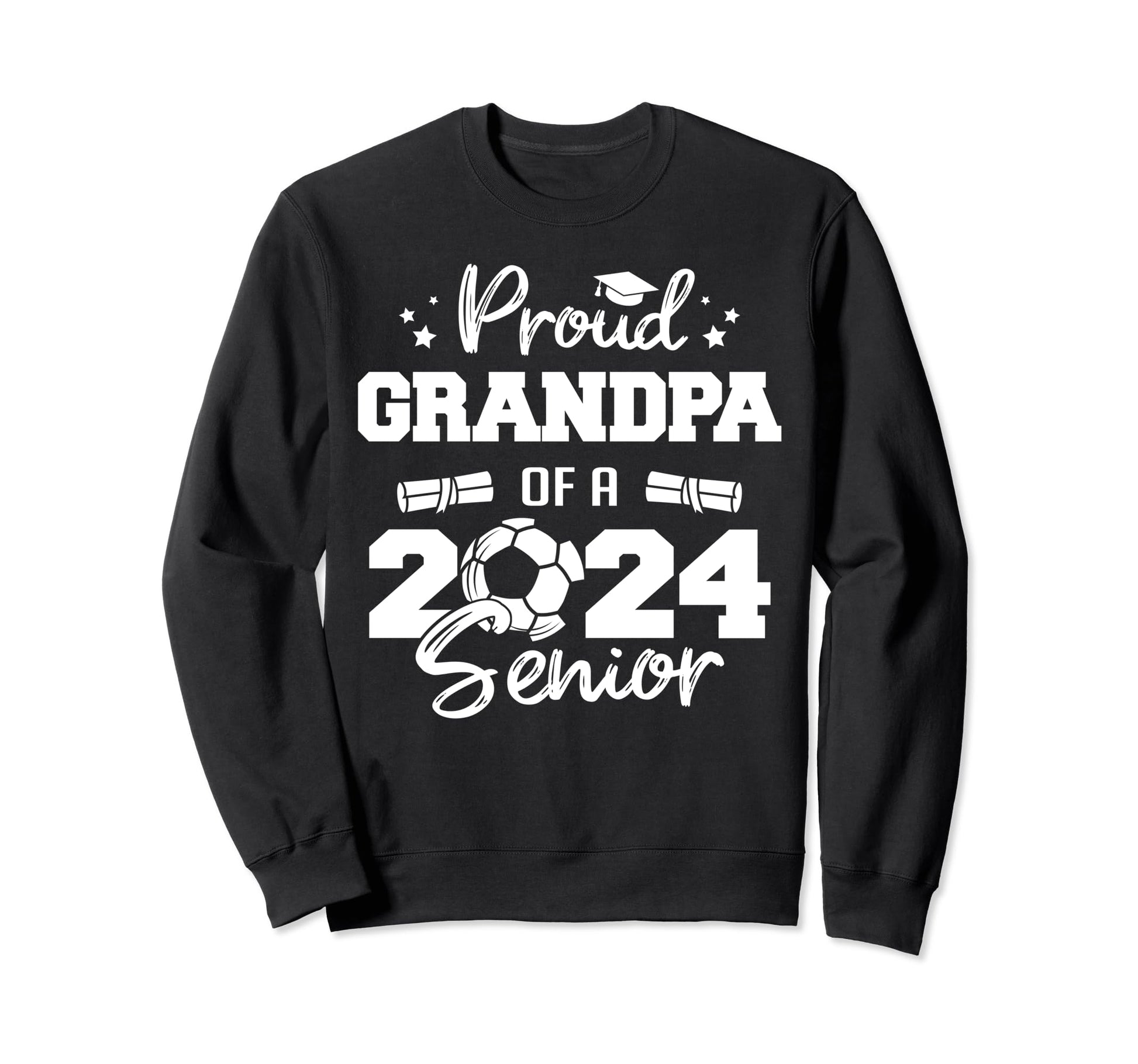 Proud Grandpa 2024 Senior Funny Sweatshirt - Streetwear Style Unisex - T-Shirt, Sweatshirt, Hoodie