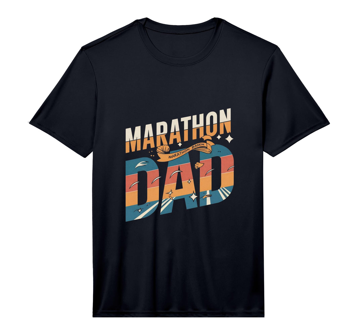 Mens Marathon Dad Performance T-Shirt - Custom Art Print Men Women - T-Shirt, Sweatshirt, Hoodie