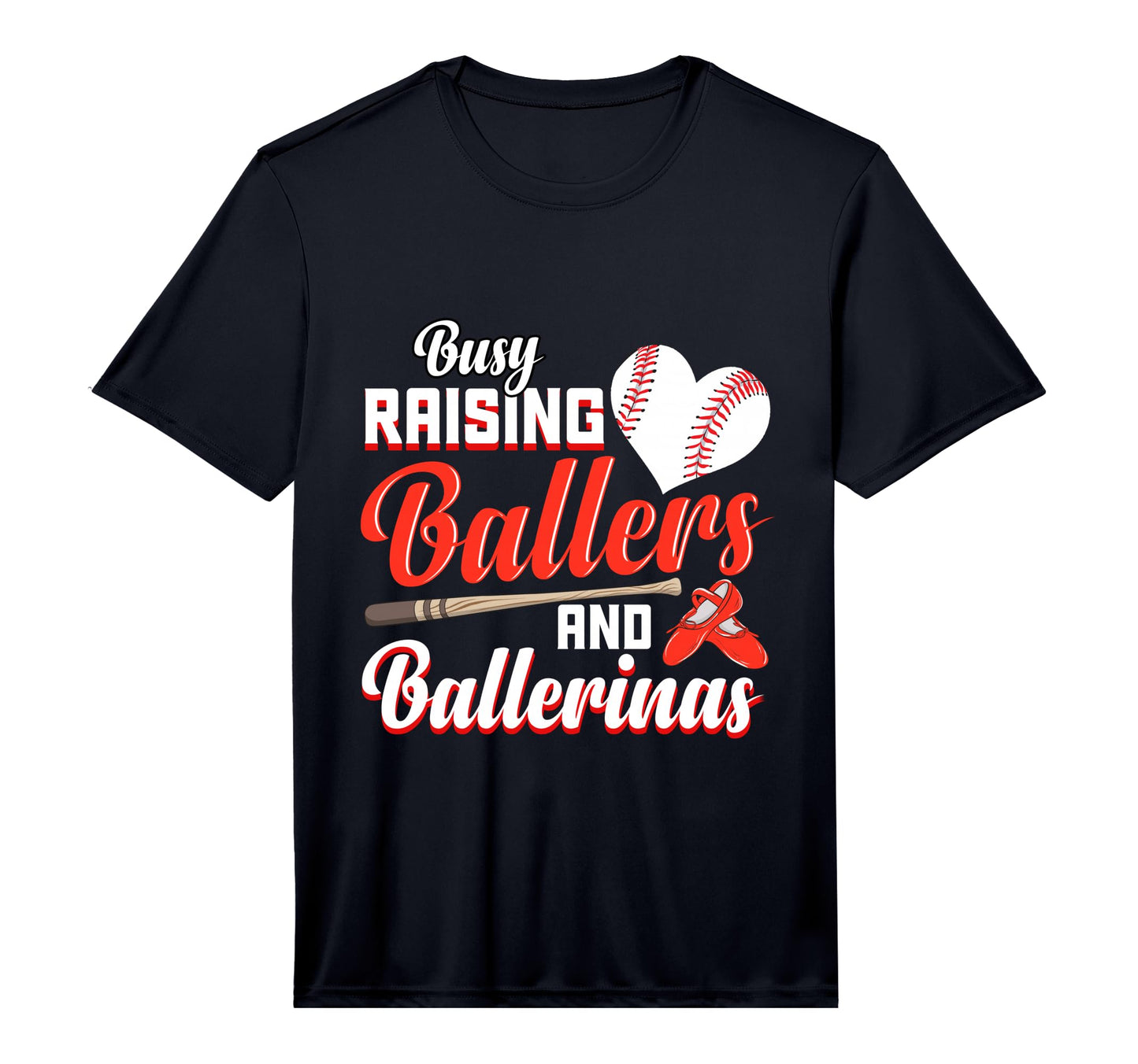 Mens Busy Raising Ballers And T-Shirt - Aesthetic Graphic for Adults - T-Shirt, Sweatshirt, Hoodie
