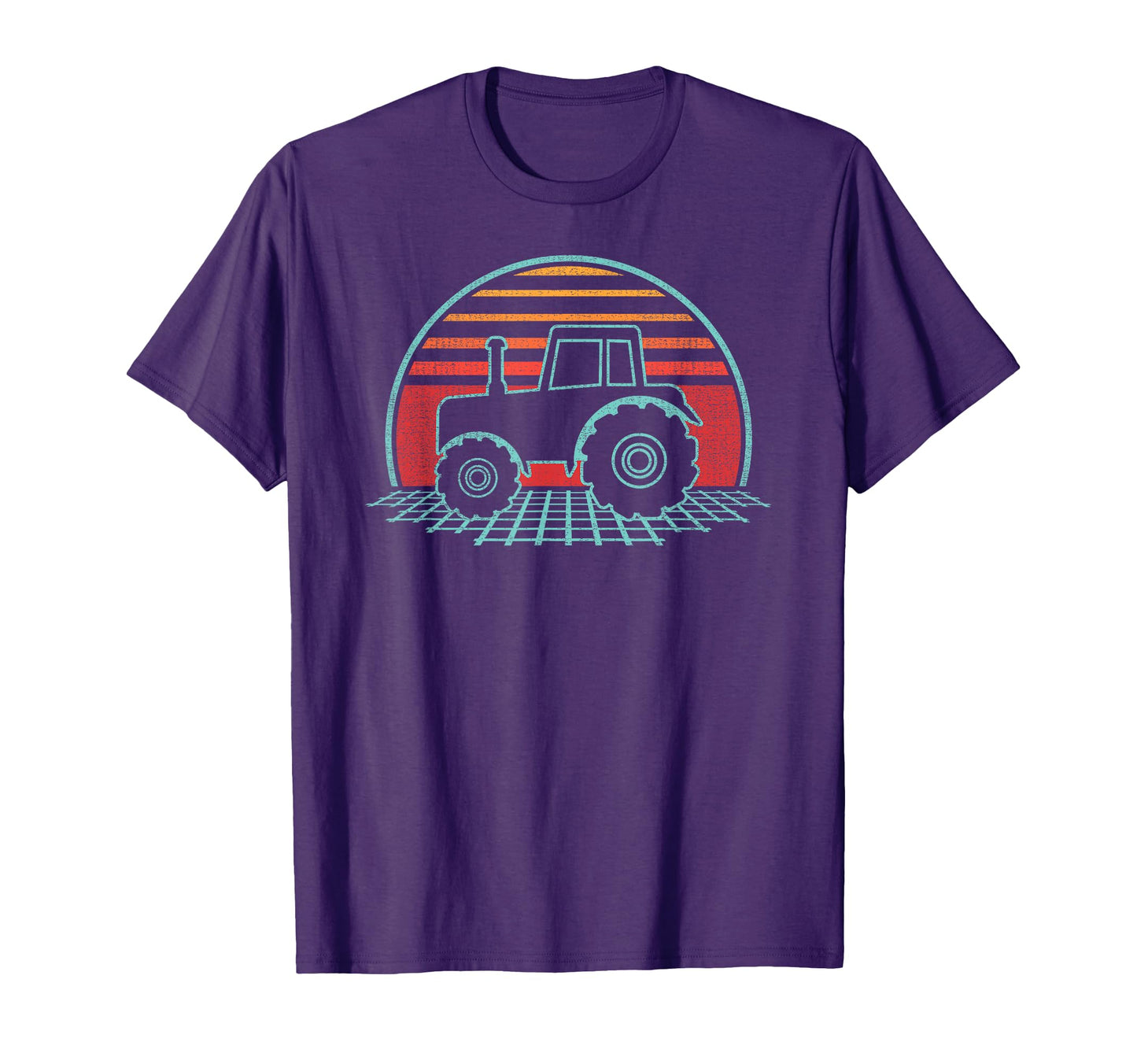 Tractor Farming 80S Farmer Gift T-Shirt - Minimalist Print for Adults - T-Shirt, Sweatshirt, Hoodie