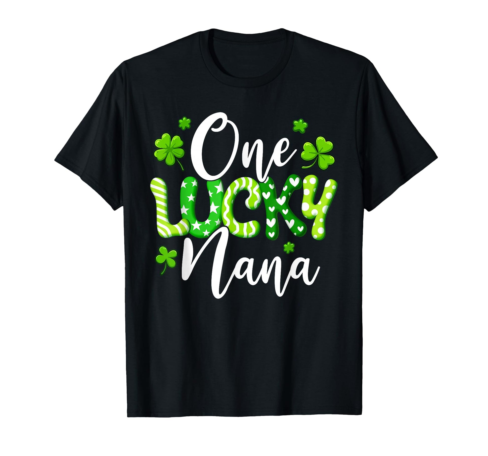 One Lucky Nana Shamrock Nana St T-Shirt - Unique Graphic for Adults - T-Shirt, Sweatshirt, Hoodie