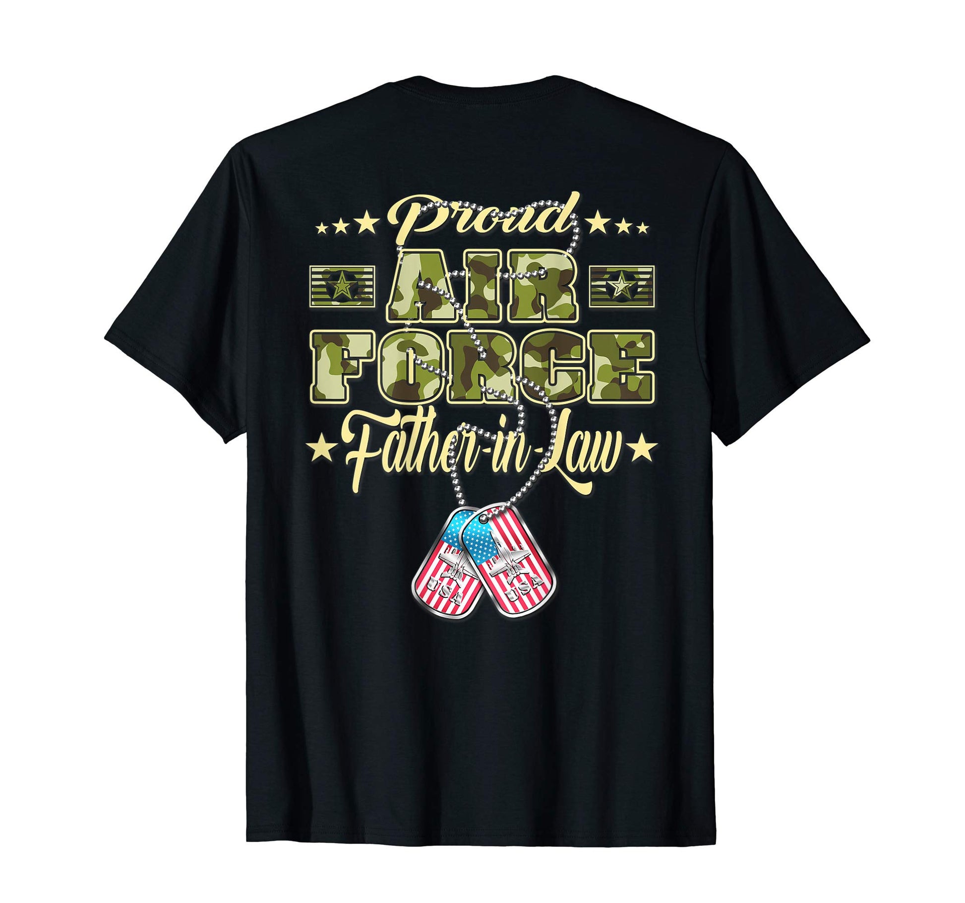 Mens Proud Air Force Father Law T-Shirt - Casual Everyday Wear for Adults - T-Shirt, Sweatshirt, Hoodie