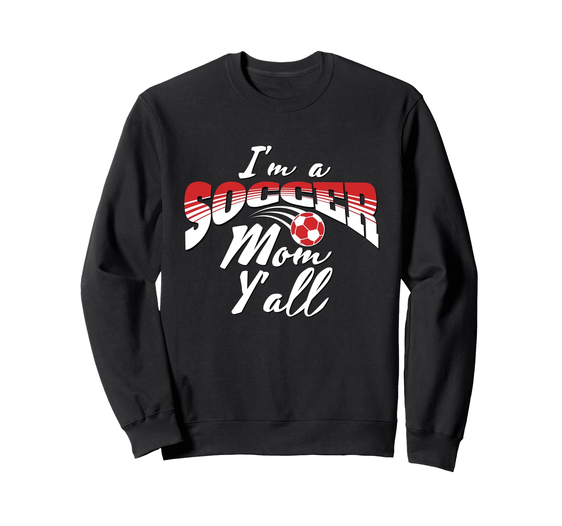 Mom Soccer Lover Soccer Mom Gift Red Sweatshirt - Aesthetic Graphic Unisex - T-Shirt, Sweatshirt, Hoodie