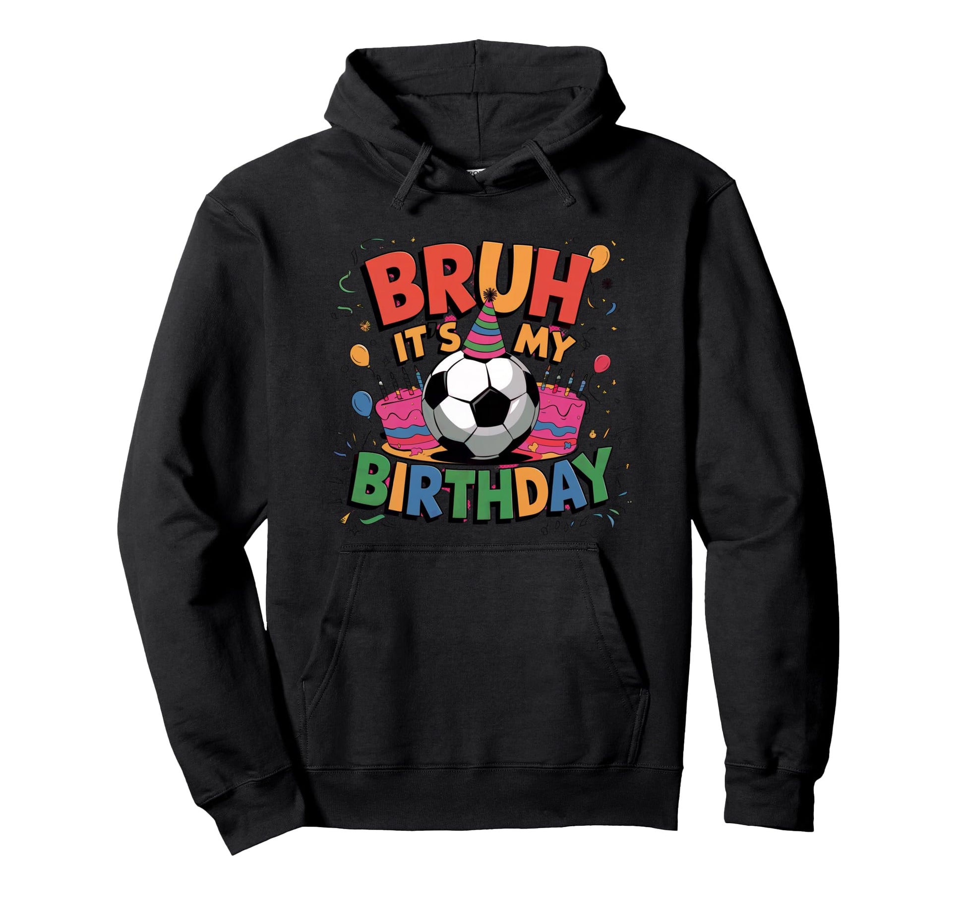 Soccer Theme Birthday Party Hoodie - Streetwear Style Men Women - T-Shirt, Sweatshirt, Hoodie