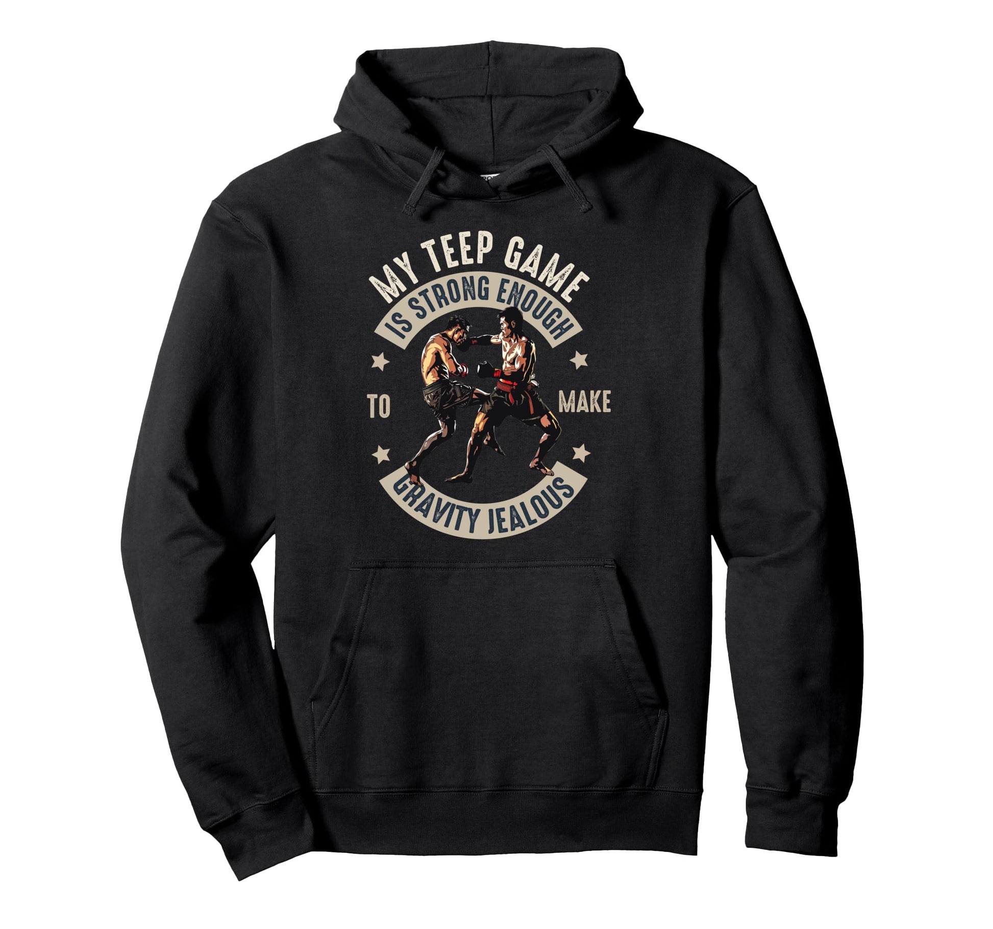 Muay Thai Fighter Dad Thai Hoodie - Casual Everyday Wear Men Women - T-Shirt, Sweatshirt, Hoodie