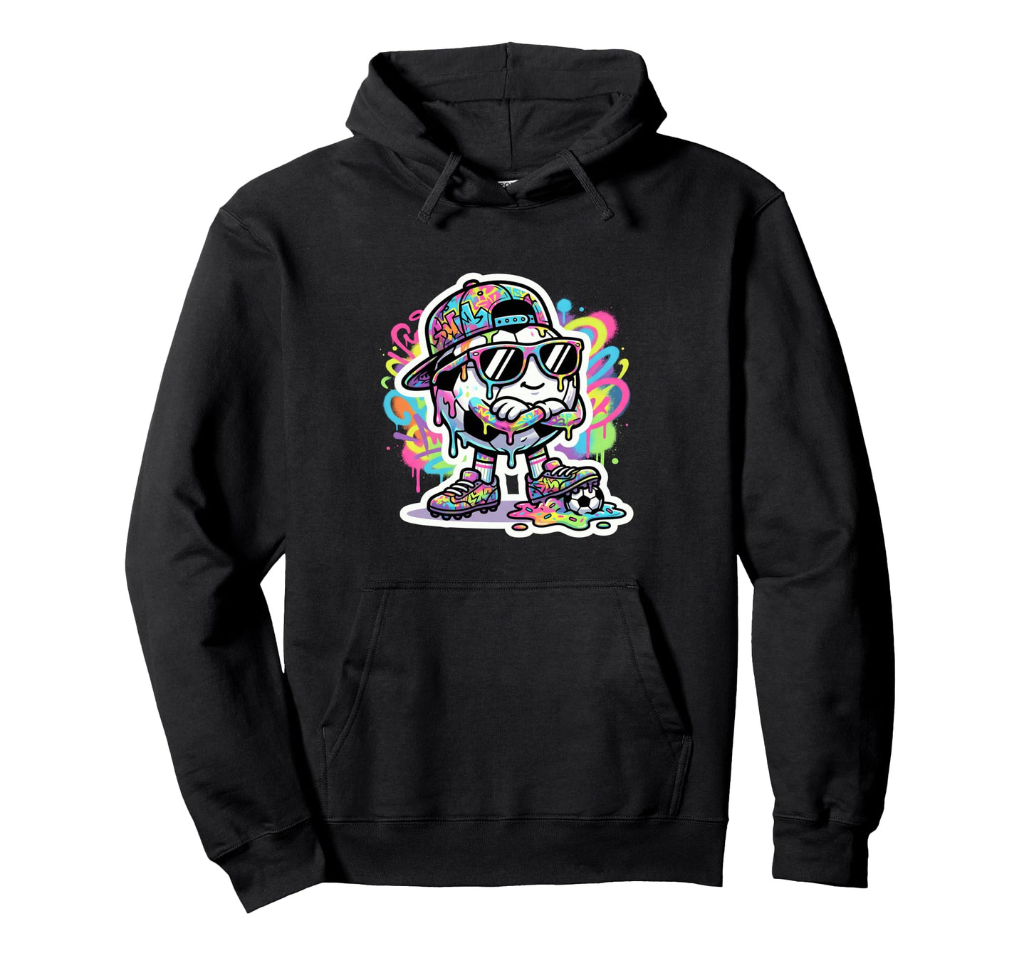 Soccer Ice Cream Drip Soccer Stuff Hoodie - Minimalist Print Men Women - T-Shirt, Sweatshirt, Hoodie
